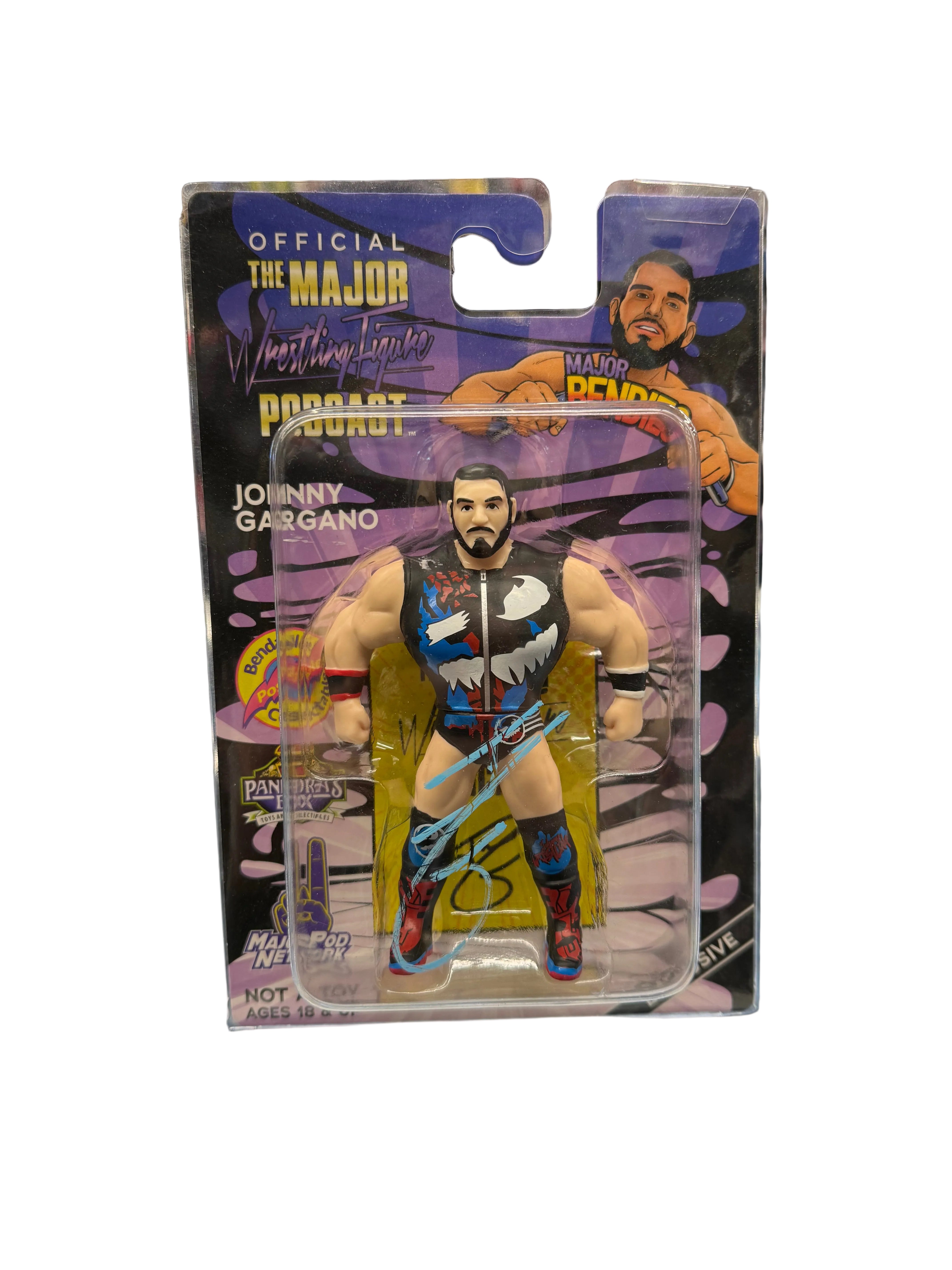 Major Bendies Pandora’s Box Exclusive Johnny Gargano Signed Figure