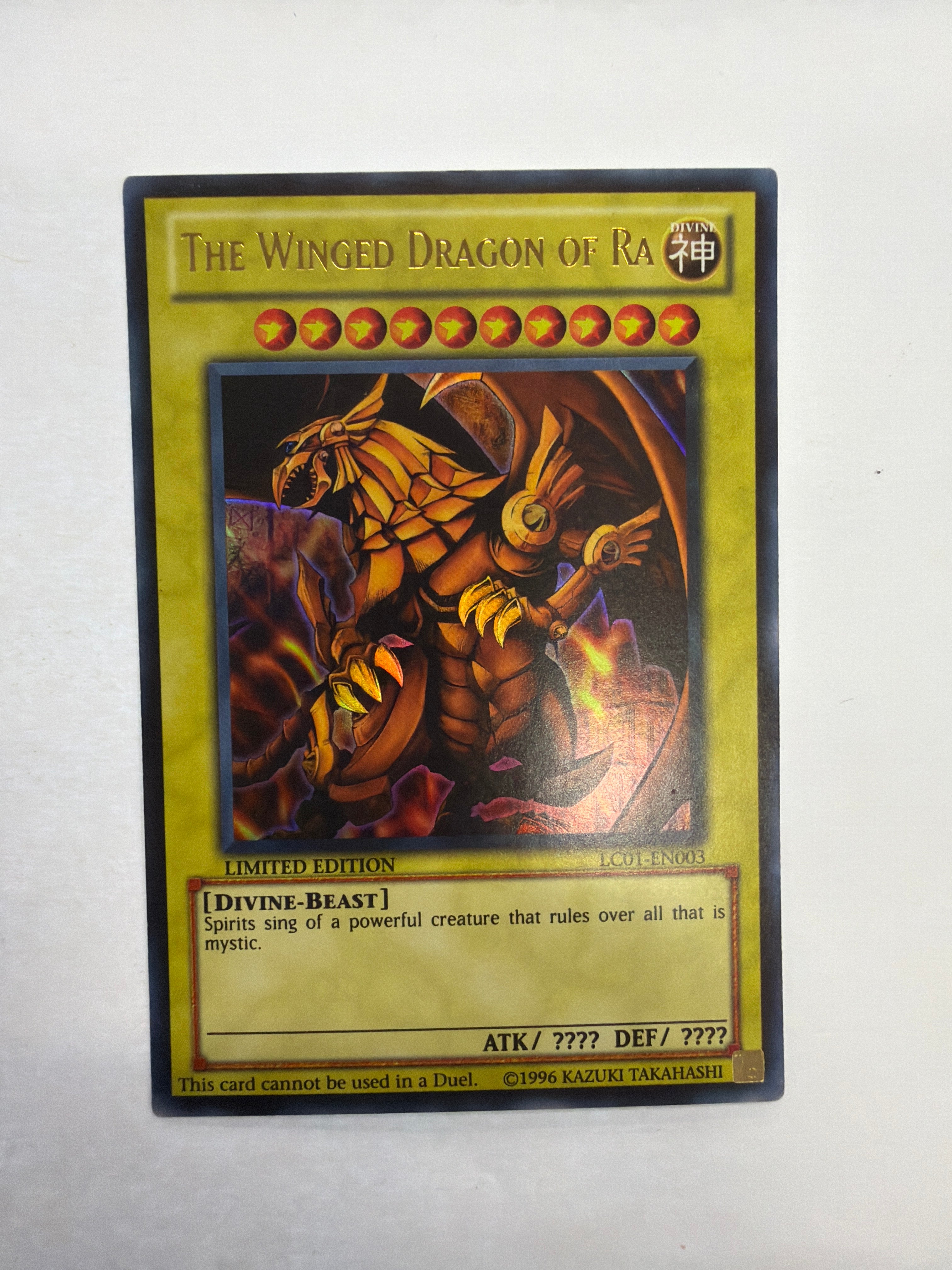 Yu-Gi-Oh! TCG - Legendary Collection 1 Limited Edition The Winged Dragon of Ra LC01-EN003 Holo LP