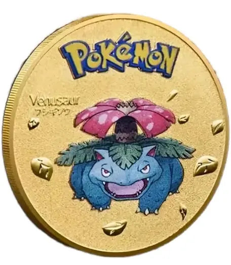 Pokèmon Venusaur Gold Metal Coin