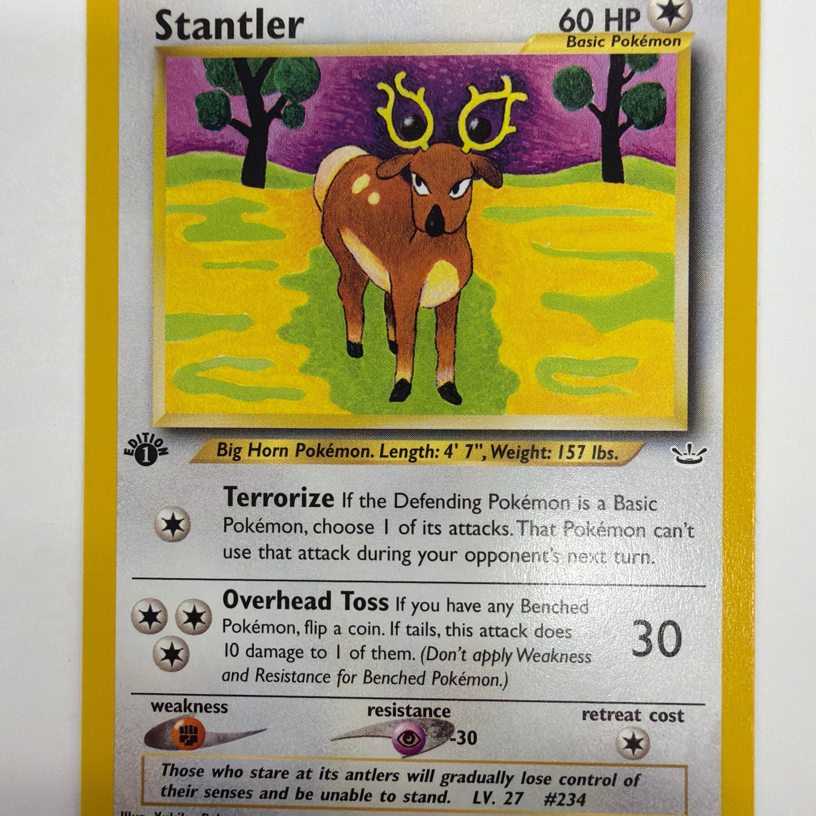 Pokémon TCG - Neo Revelation 1st Edition Stantler 38/64 Non-Holo LP