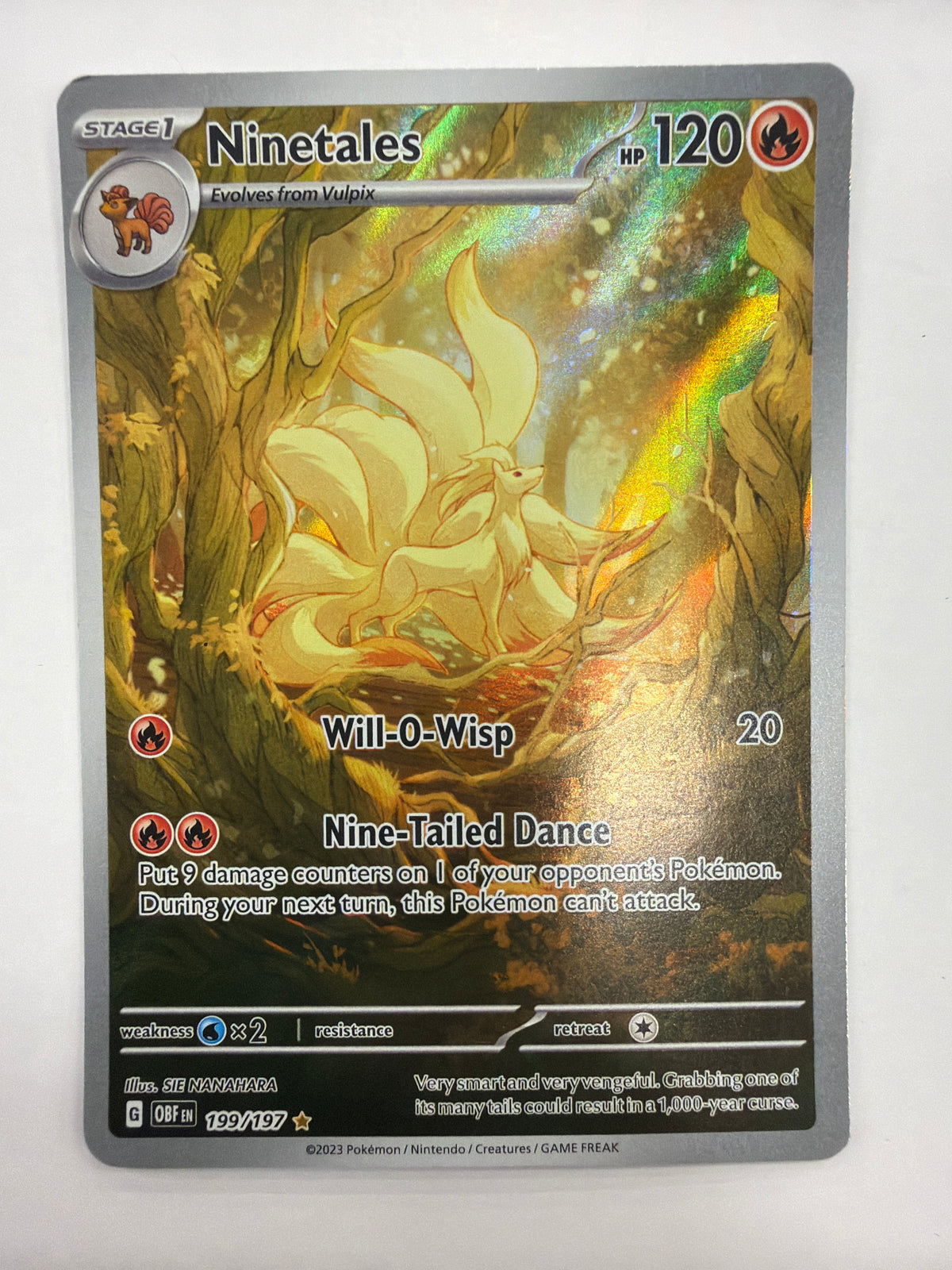 Pokémon TCG - Obsidian Flames Ninetales 199/197 MP