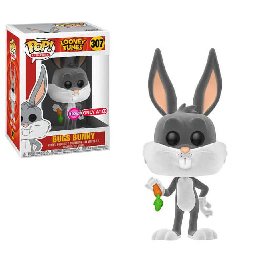 Funko Pop! Animation Looney Tunes Bugs Bunny #307 Flocked Target Exclusive