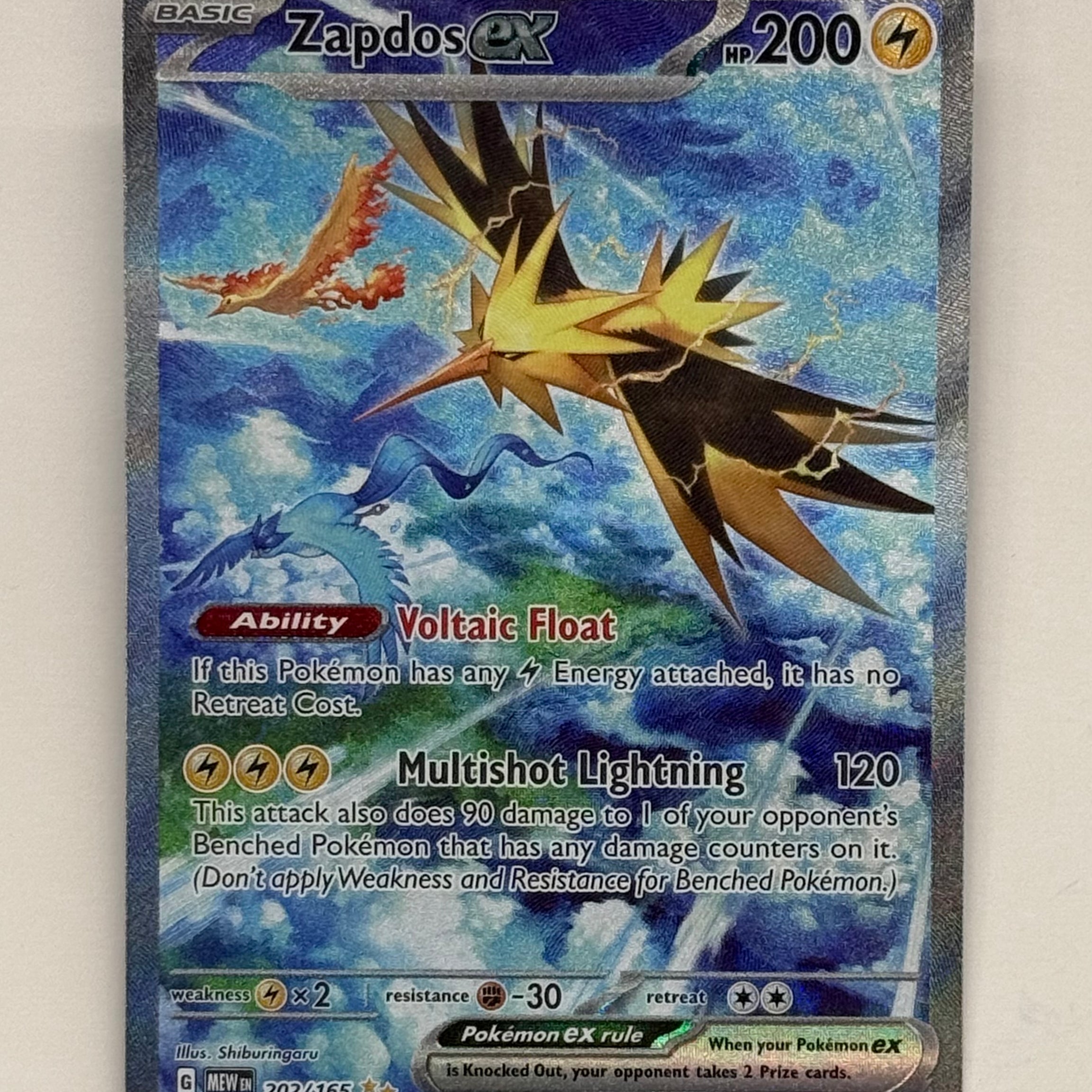 Pokémon TCG - 151 Zapdos ex 202/165 NM