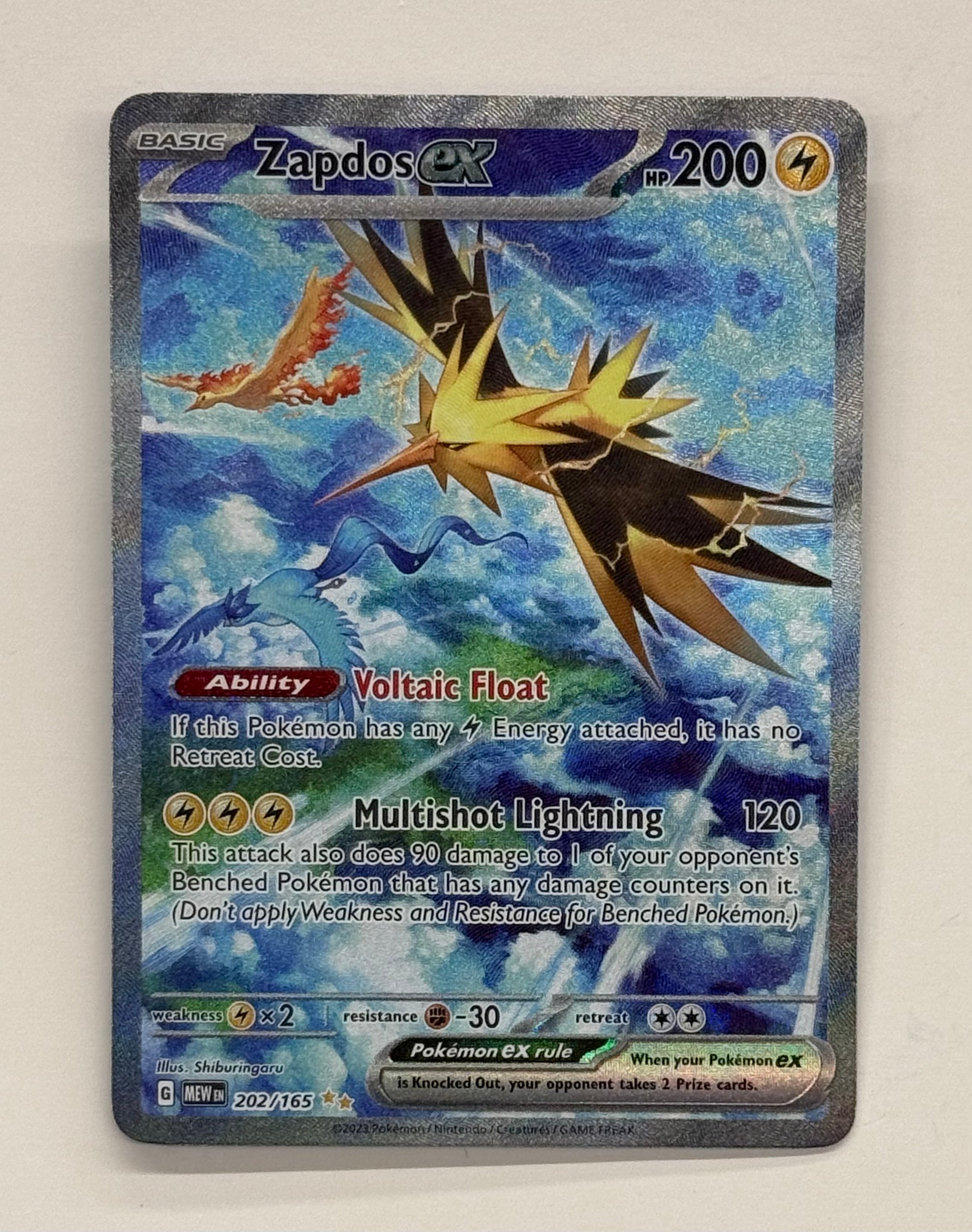 Pokémon TCG - 151 Zapdos ex 202/165 NM