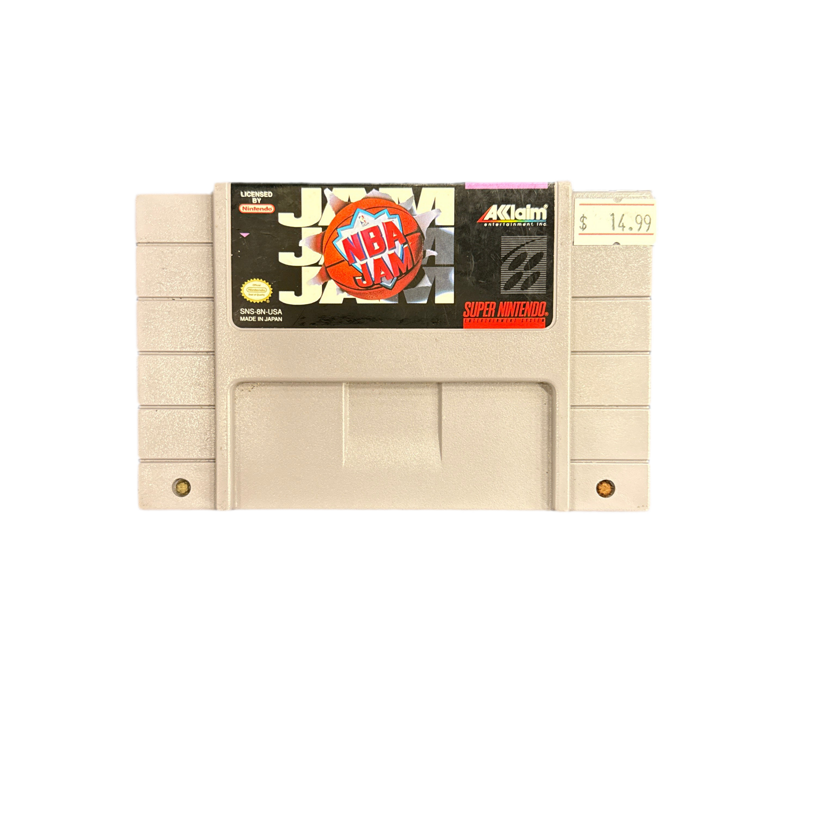Super Nintendo NBA Jam Video Game