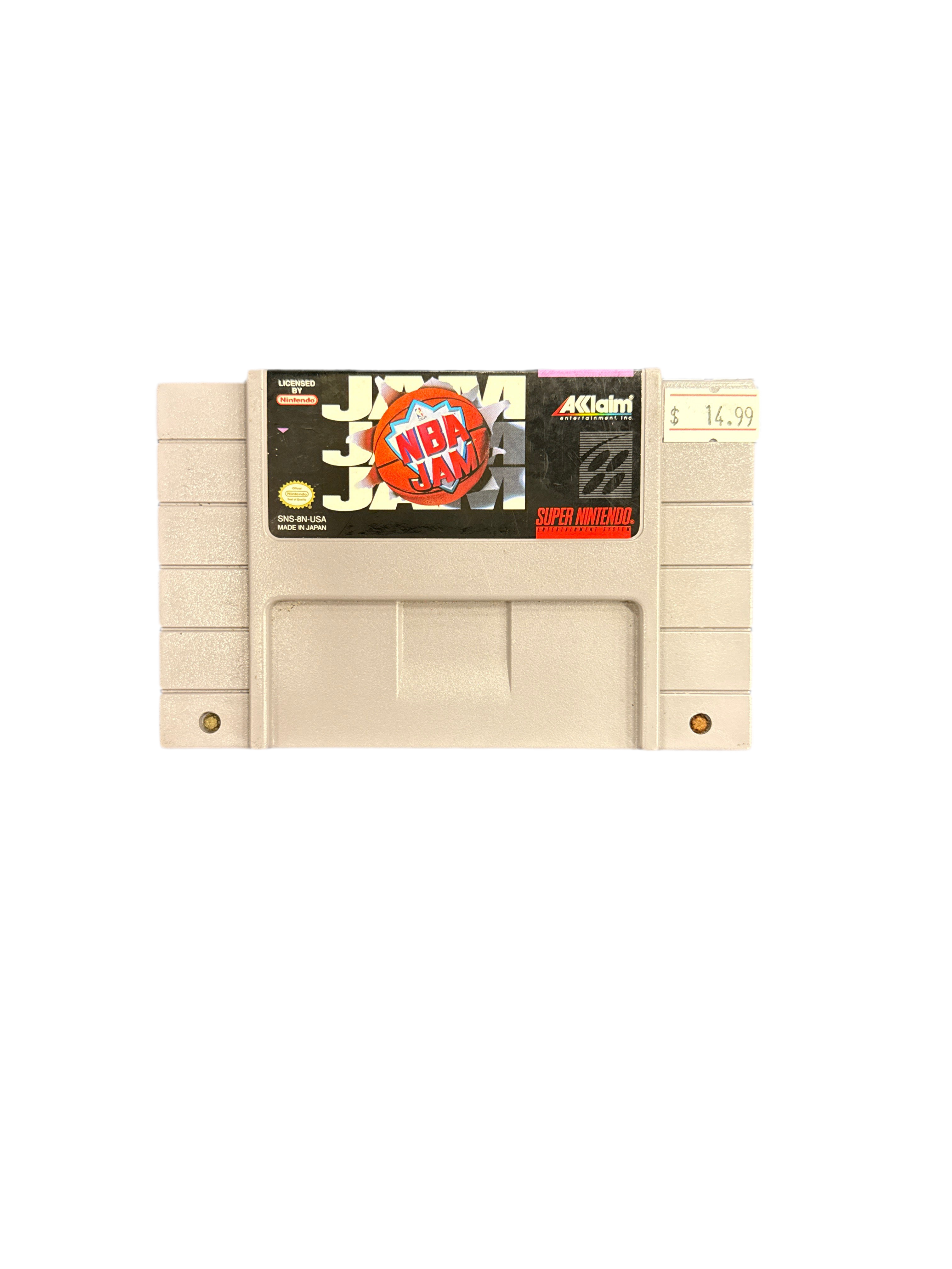 Super Nintendo NBA Jam Video Game