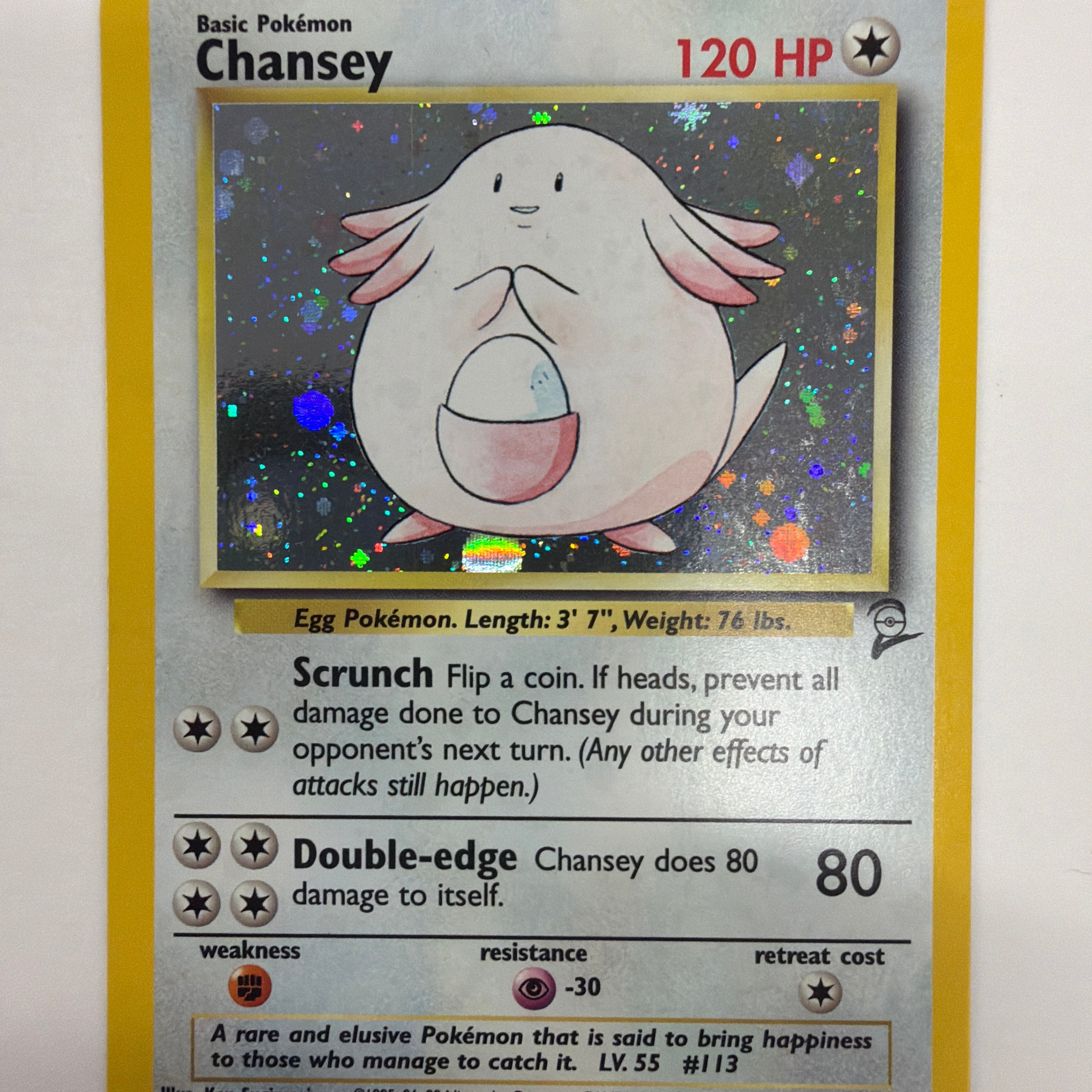 Pokémon TCG - Base Set 2 Chansey 3/130 Holo NM
