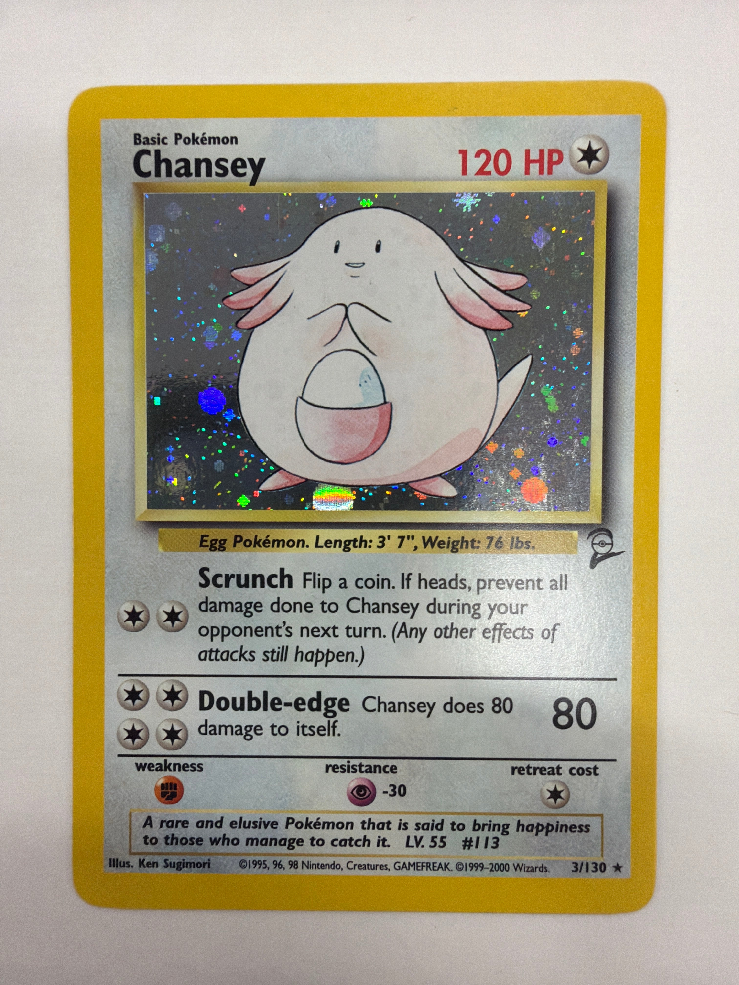 Pokémon TCG - Base Set 2 Chansey 3/130 Holo NM