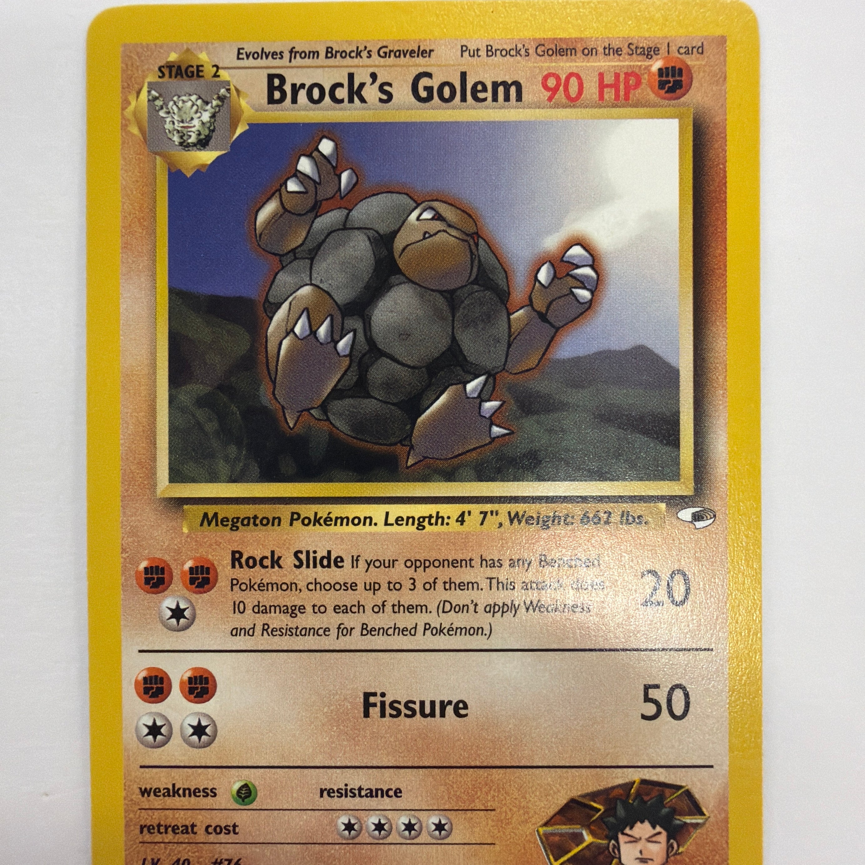 Pokémon TCG - Gym Heroes Unlimited Brock's Golem 20/132 NM