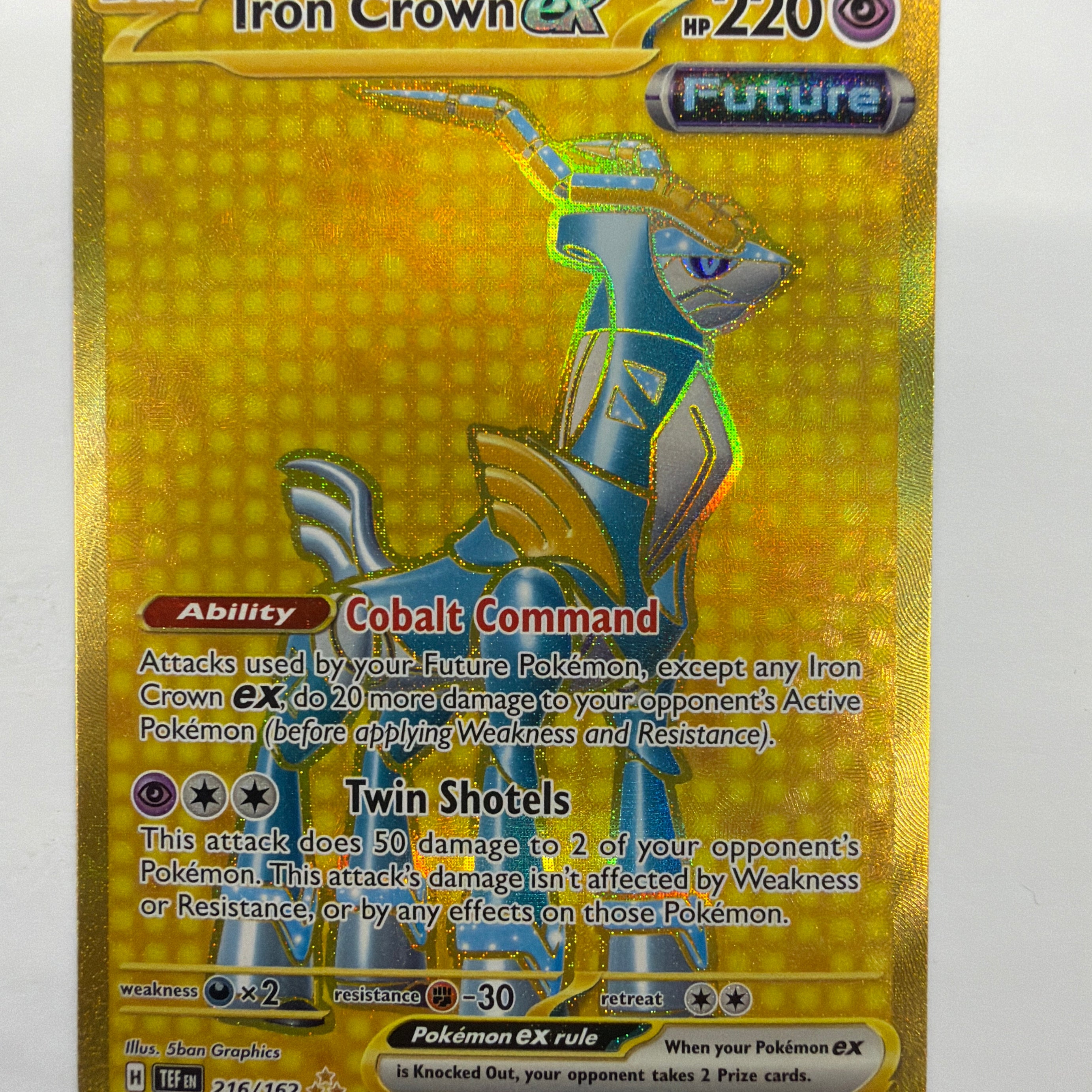 Pokémon TCG - Temporal Forces Iron Crown EX 216/162 NM