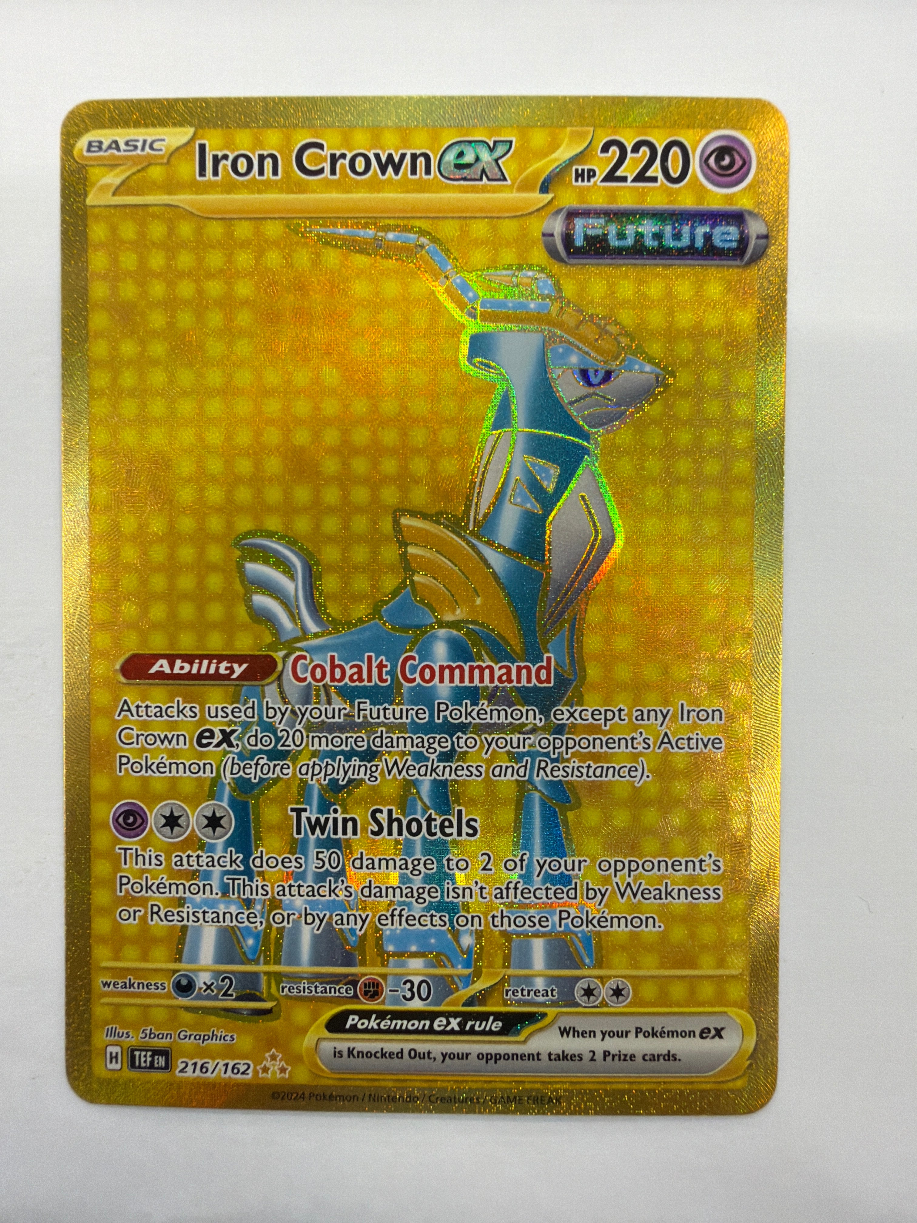 Pokémon TCG - Temporal Forces Iron Crown EX 216/162 NM
