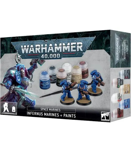 Warhammer 40,000 Space Marines Infernus Marines + Paints