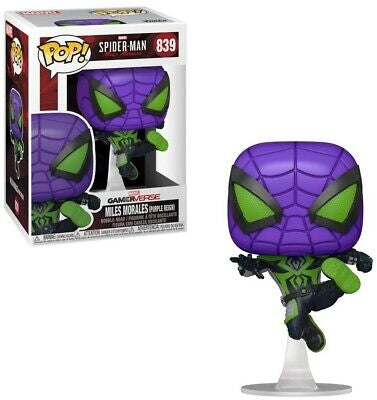 Funko Pop! Marvel Spider-Man Miles Morales Marvel Gamerverse Miles Morales (Purple Reign) #839
