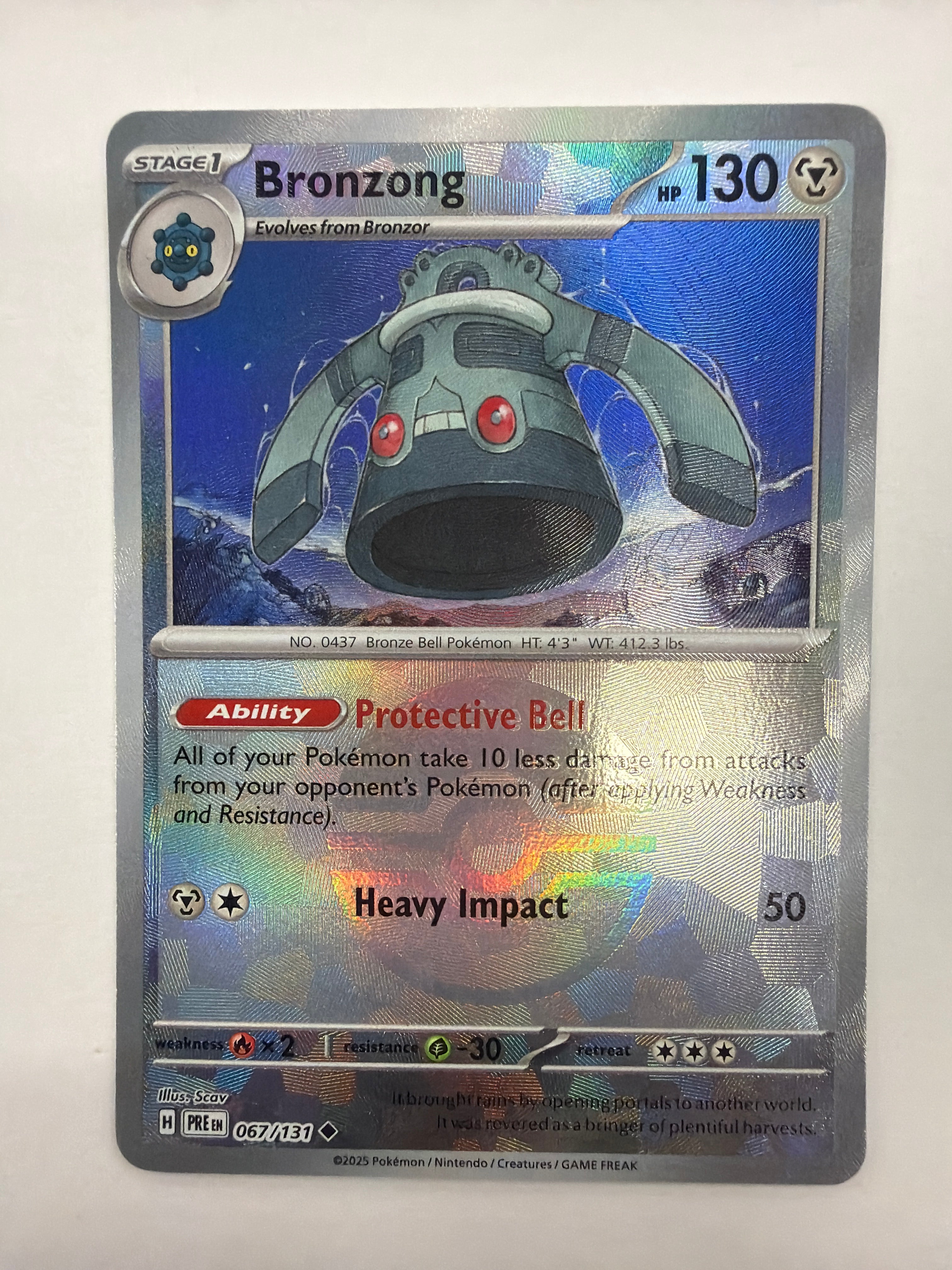 Pokémon TCG - Prismatic Evolutions Bronzong 067/131 Pokeball NM