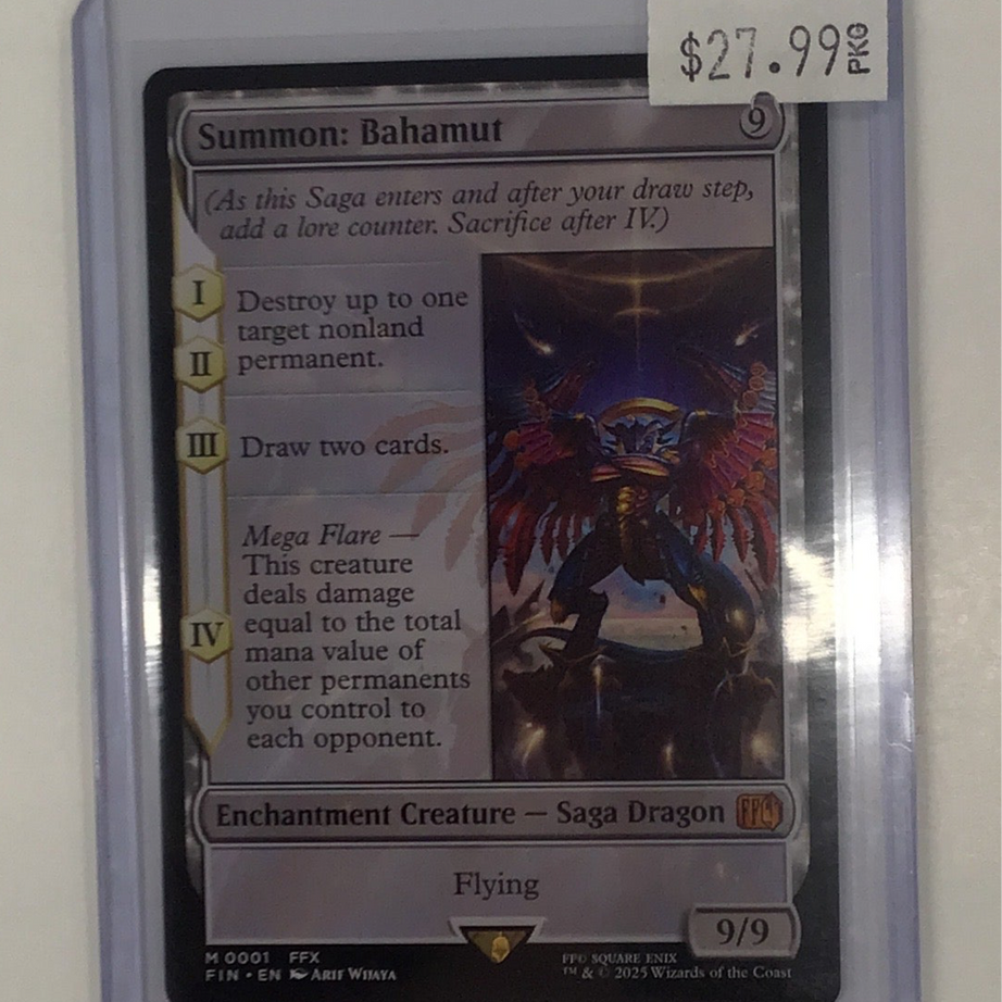 Magic the Gathering TCG - Final Fantasy Summon: Bahamut 001 NM