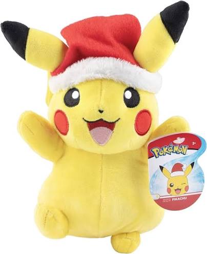 Wicked Cool Toys Pikachu w/ Santa Hat Plush