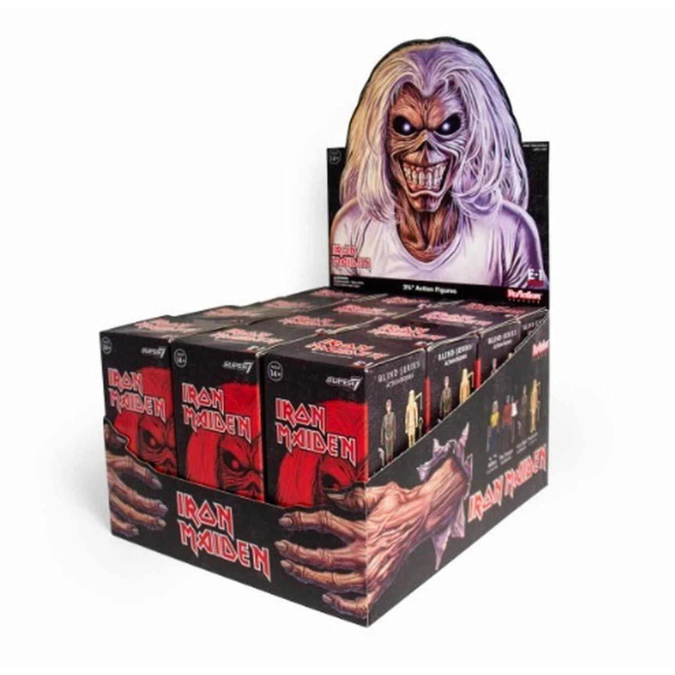 Super7 Iron Maiden Reaction 3.3 Inch Figure  Blind Box Case Of 12 Sealed
