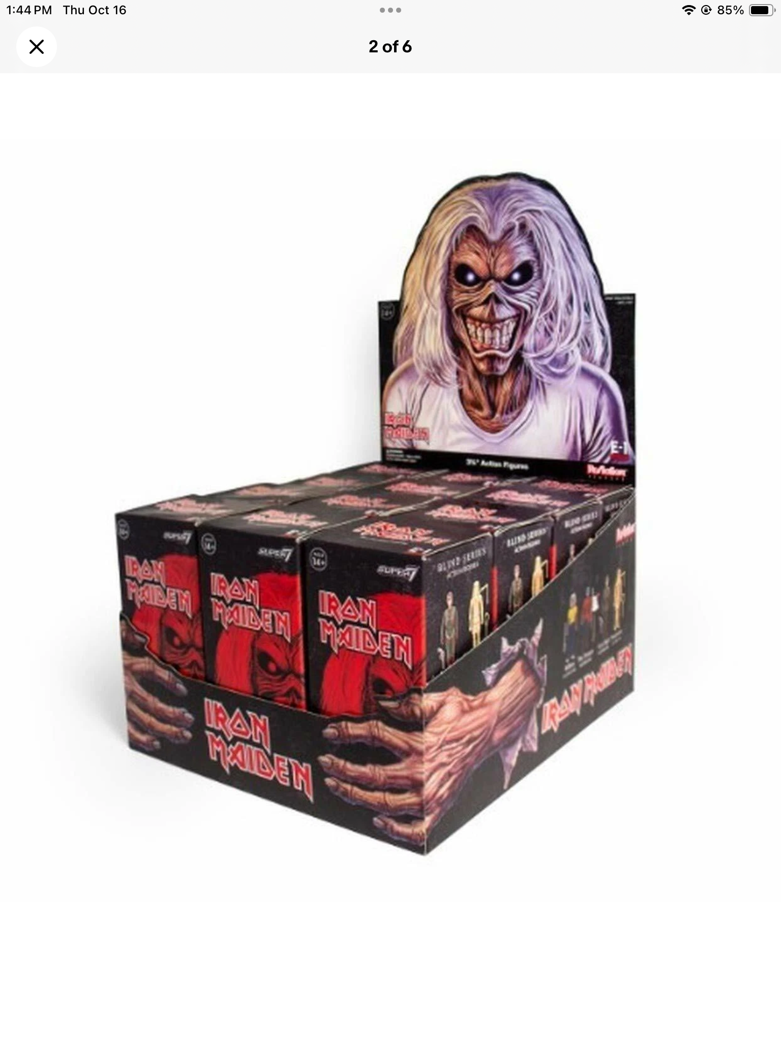 Super7 Iron Maiden Reaction 3.3 Inch Figure  Blind Box Case Of 12 Sealed
