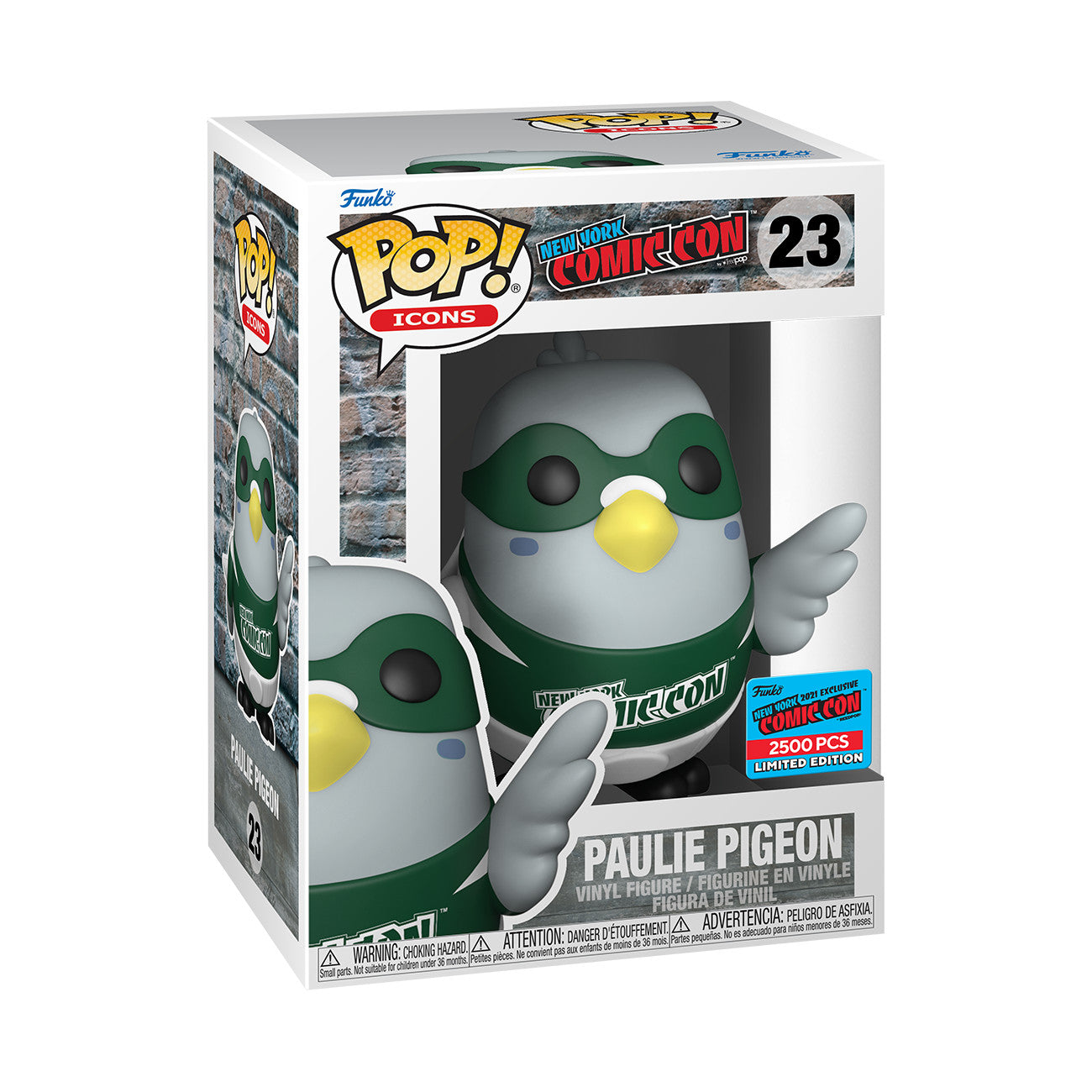 Funko Pop! Icons New York Comic Con #23 Paulie Pigeon 2021 Comic Con Exclusive
