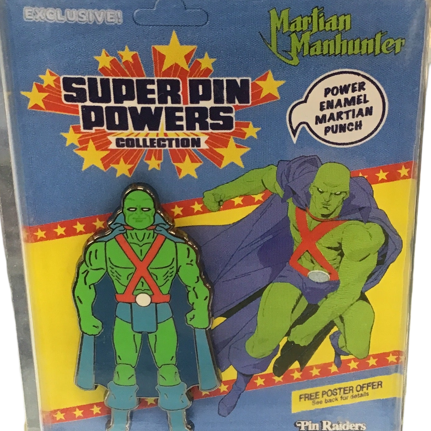 Pin Raiders Super Pin Powers Collection Martian Manhunter Exclusive Pin