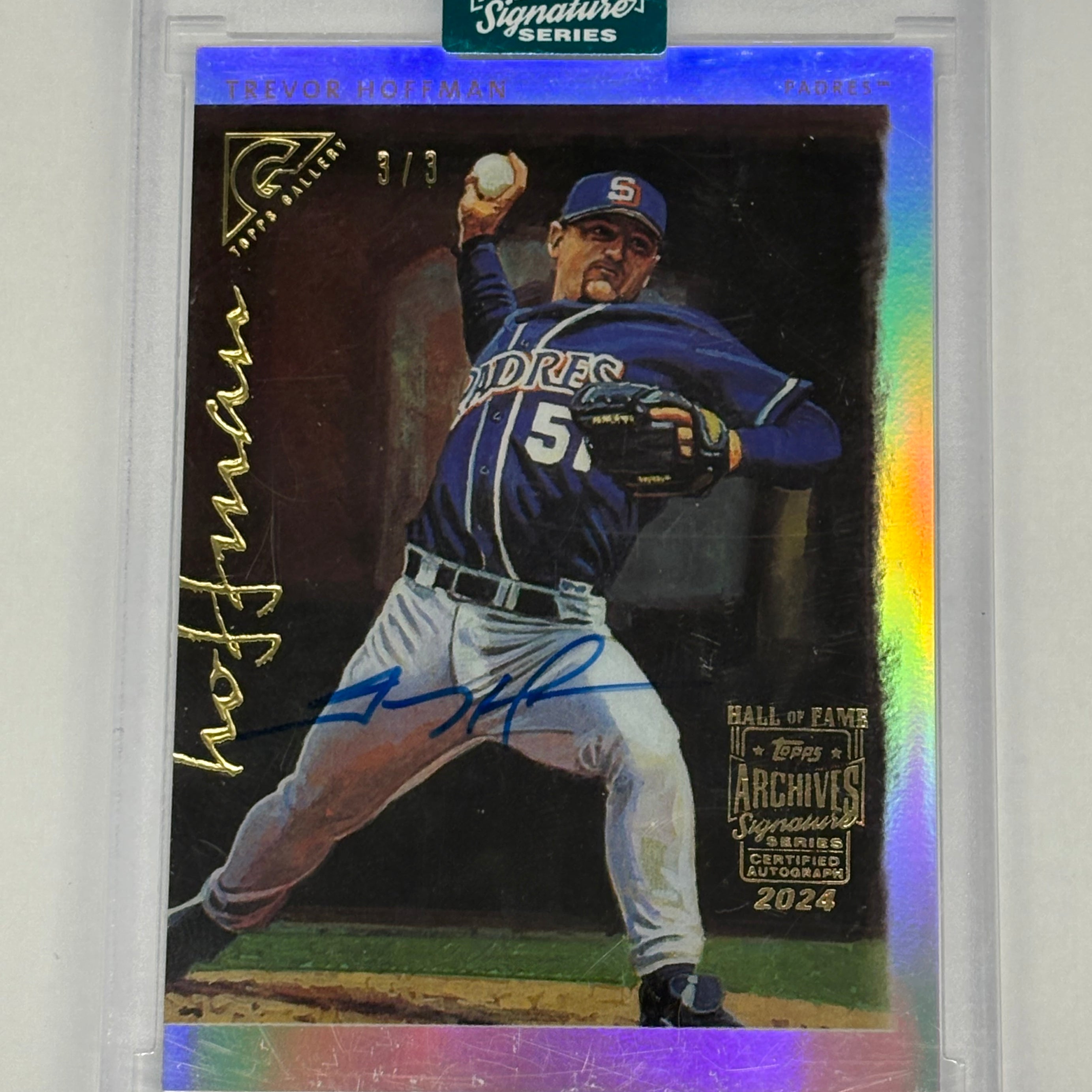 2024 Topps Archives Signature Series Trevor Hoffman Certified Autograph #64 Numbered 3/3