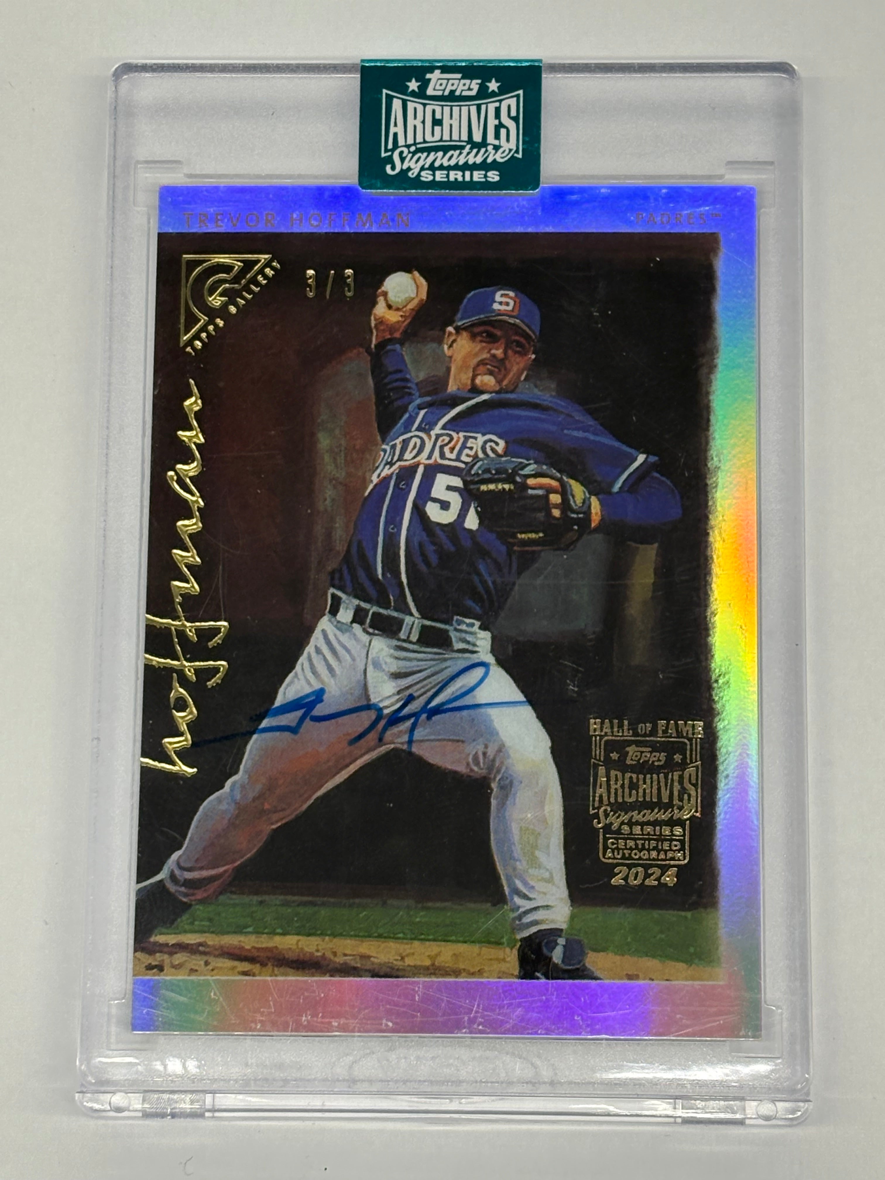2024 Topps Archives Signature Series Trevor Hoffman Certified Autograph #64 Numbered 3/3