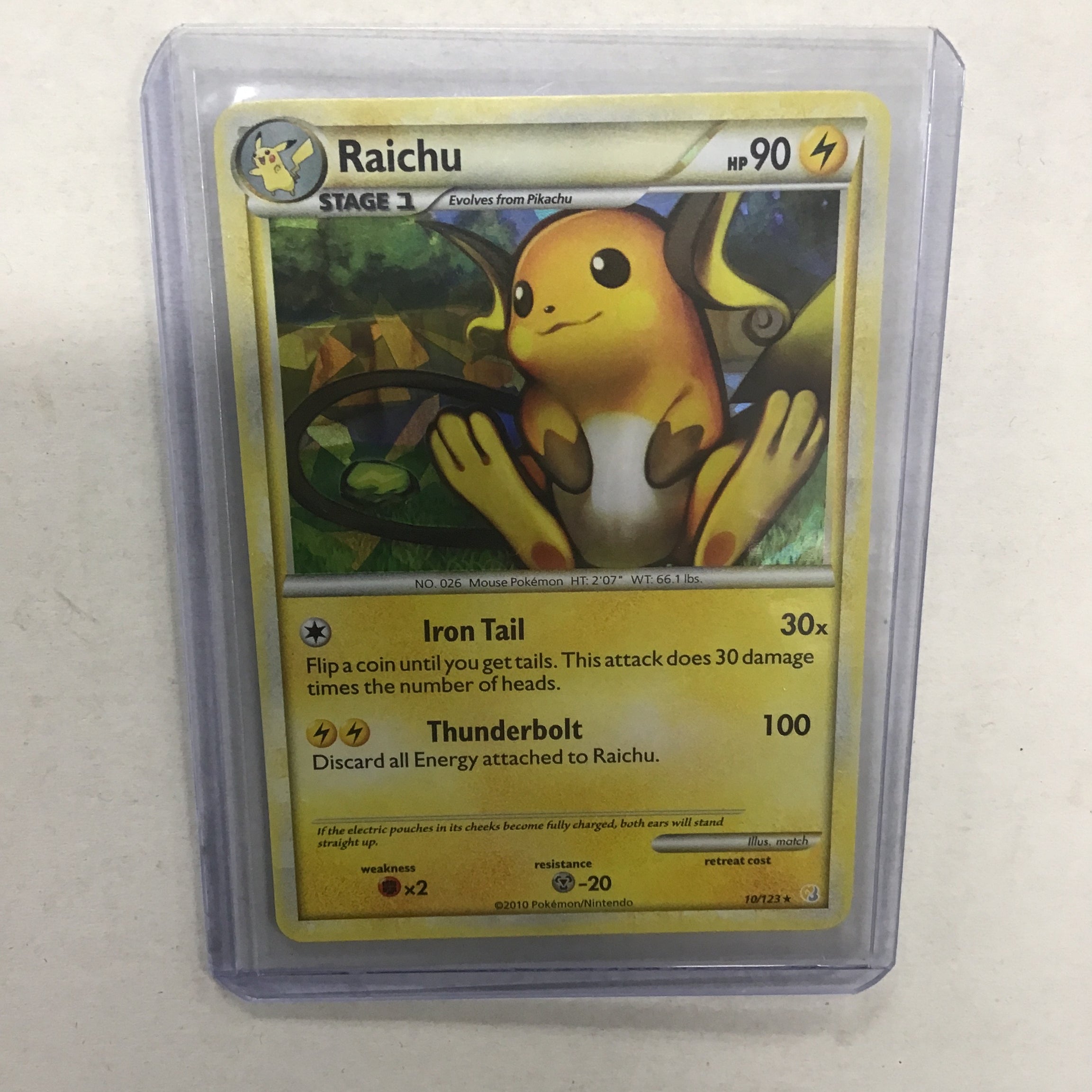 Pokémon TCG - HeartGold & SoulSilver Raichu 10/123 NM