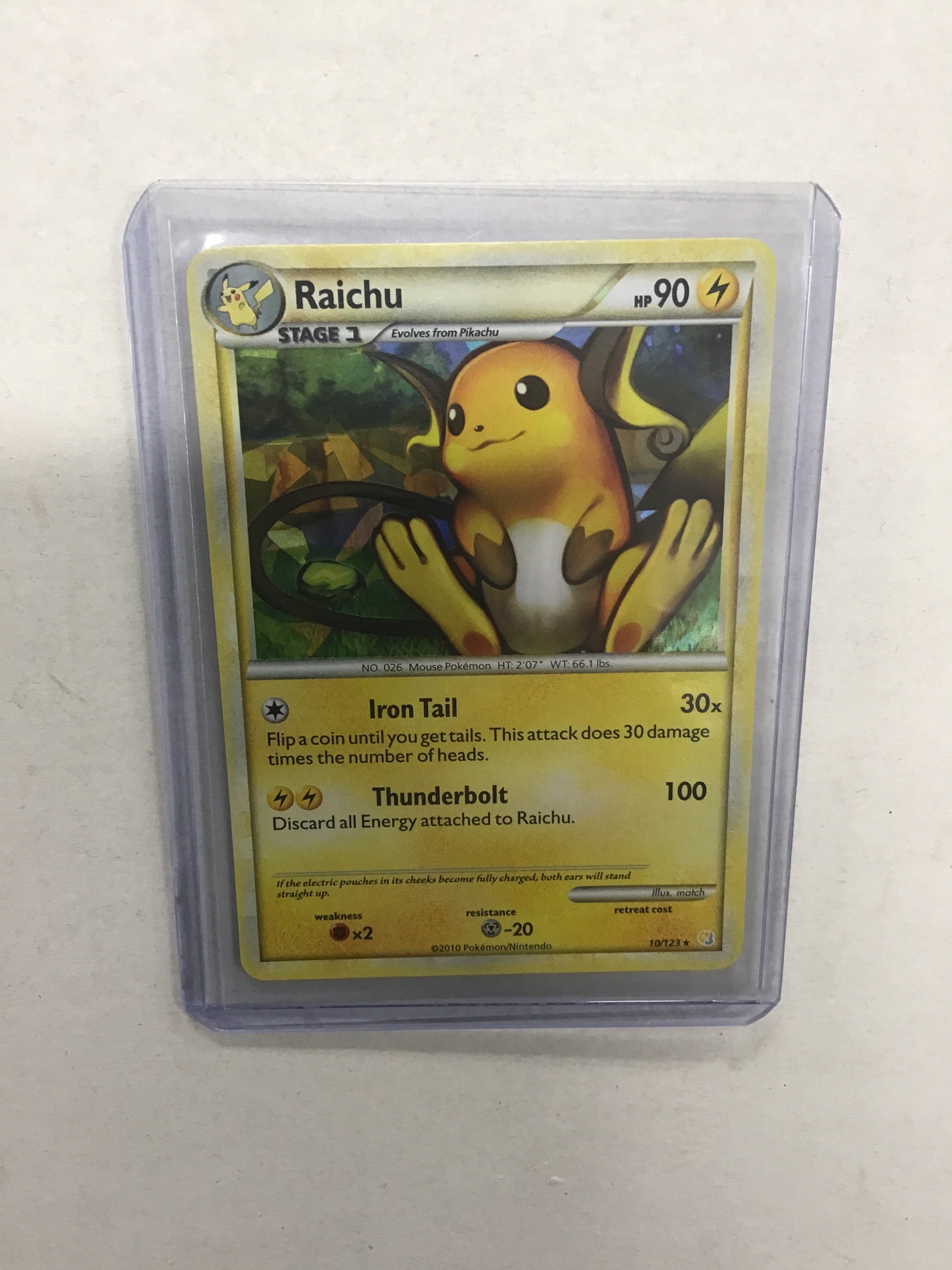 Pokémon TCG - HeartGold & SoulSilver Raichu 10/123 NM