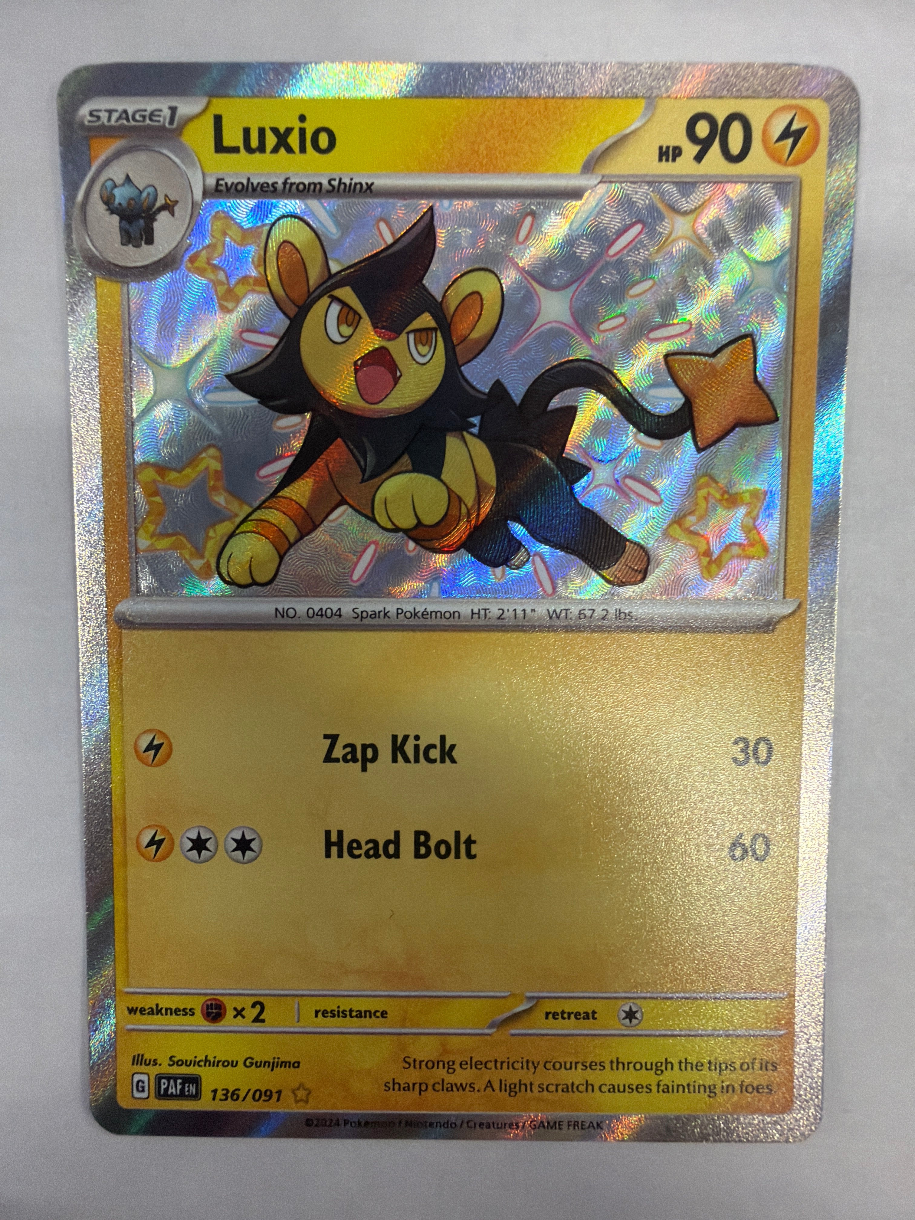 Pokémon TCG - Paldean Fates Luxio 136/091 NM