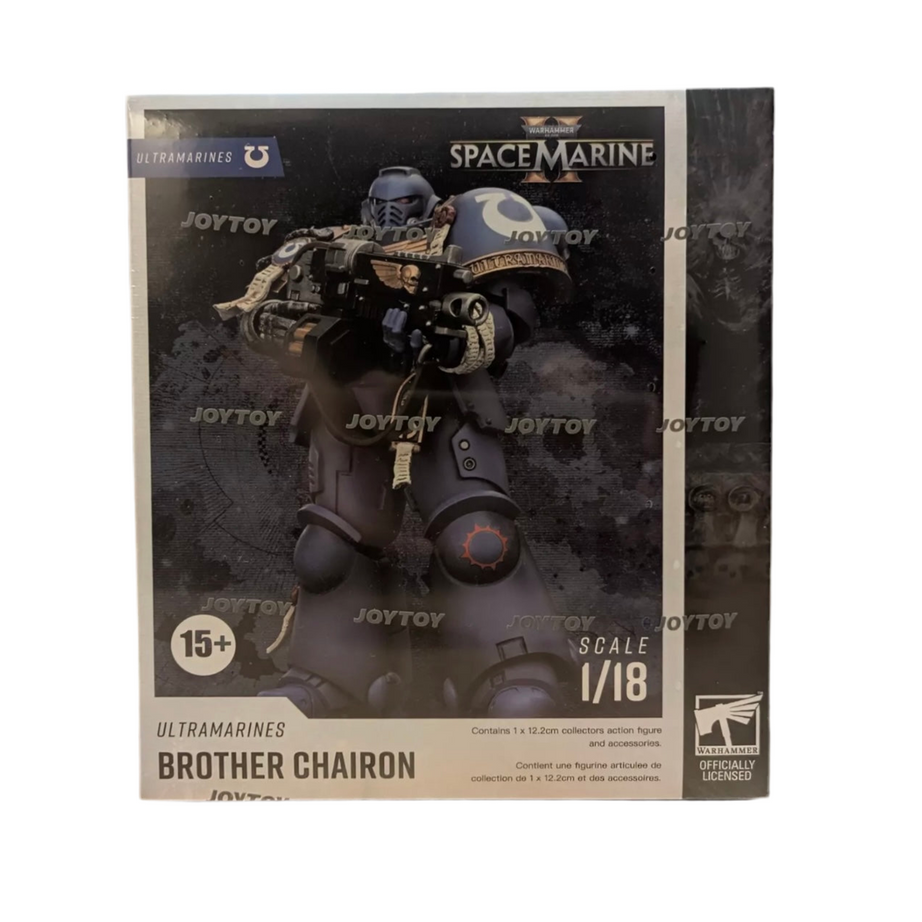 JoyToy Warhammer 40K Space Marine 2 Ultramarines Brother Chairon 1/18 Scale Action Figure