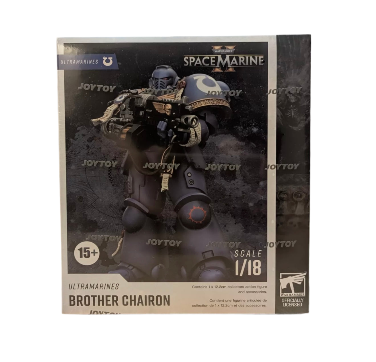 JoyToy Warhammer 40K Space Marine 2 Ultramarines Brother Chairon 1/18 Scale Action Figure