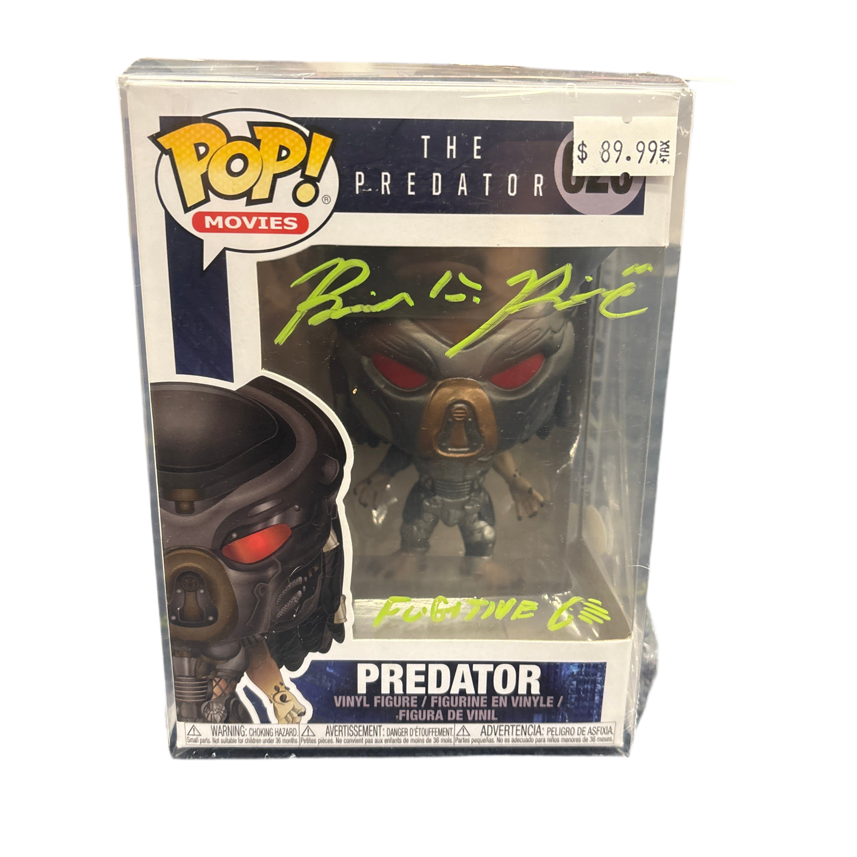 SIGNED Funko Pop! Movies The Predator Predator #620