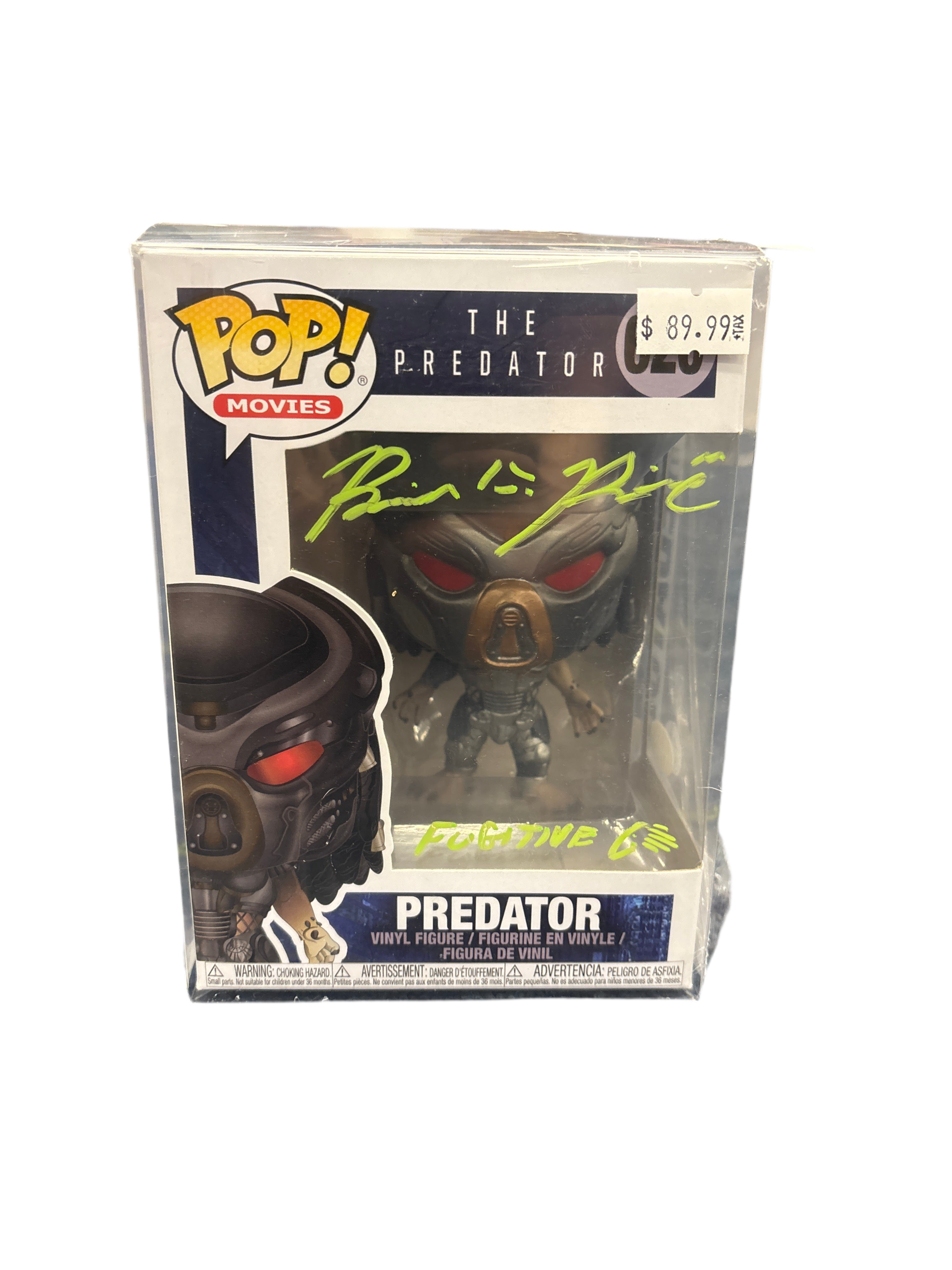SIGNED Funko Pop! Movies The Predator Predator #620