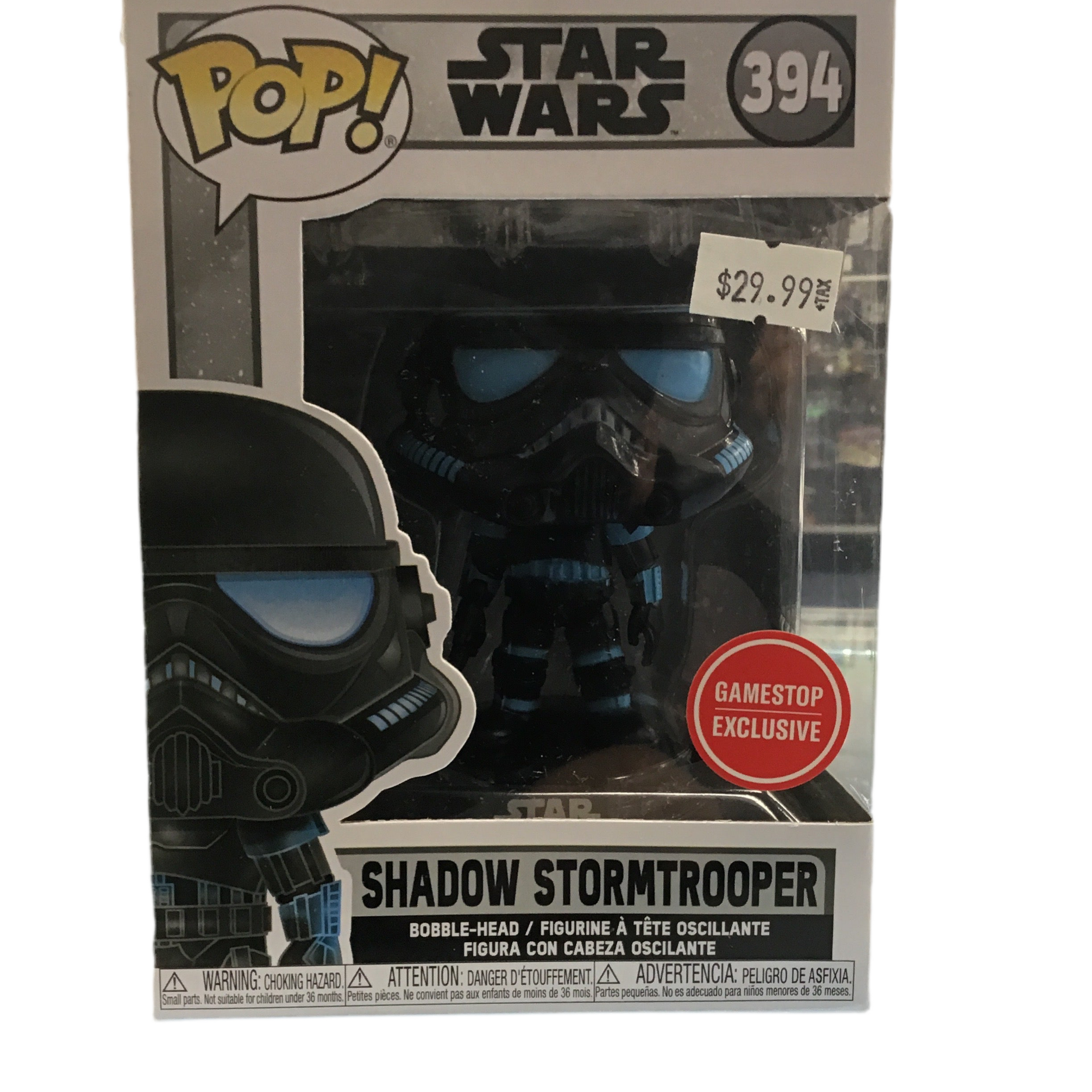 Funko Pop! Star Wars Shadow Stormtrooper GameStop Exclusive #394
