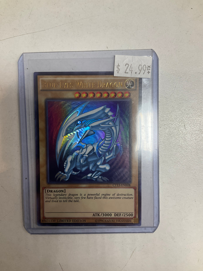 TCG Yugioh Blue-Eyes White Dragon CT13-EN008 2016 Mega Tins Limited Ed True Believers Gaming and Collectibles TCG Yugioh Blue-Eyes White Dragon CT13-EN008 2016 Mega Tins Limited Ed True Believers Gaming and Collectibles