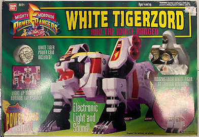 Bandai Mighty Morphin Power Rangers White Tigerzord and The White Ranger Action Figures