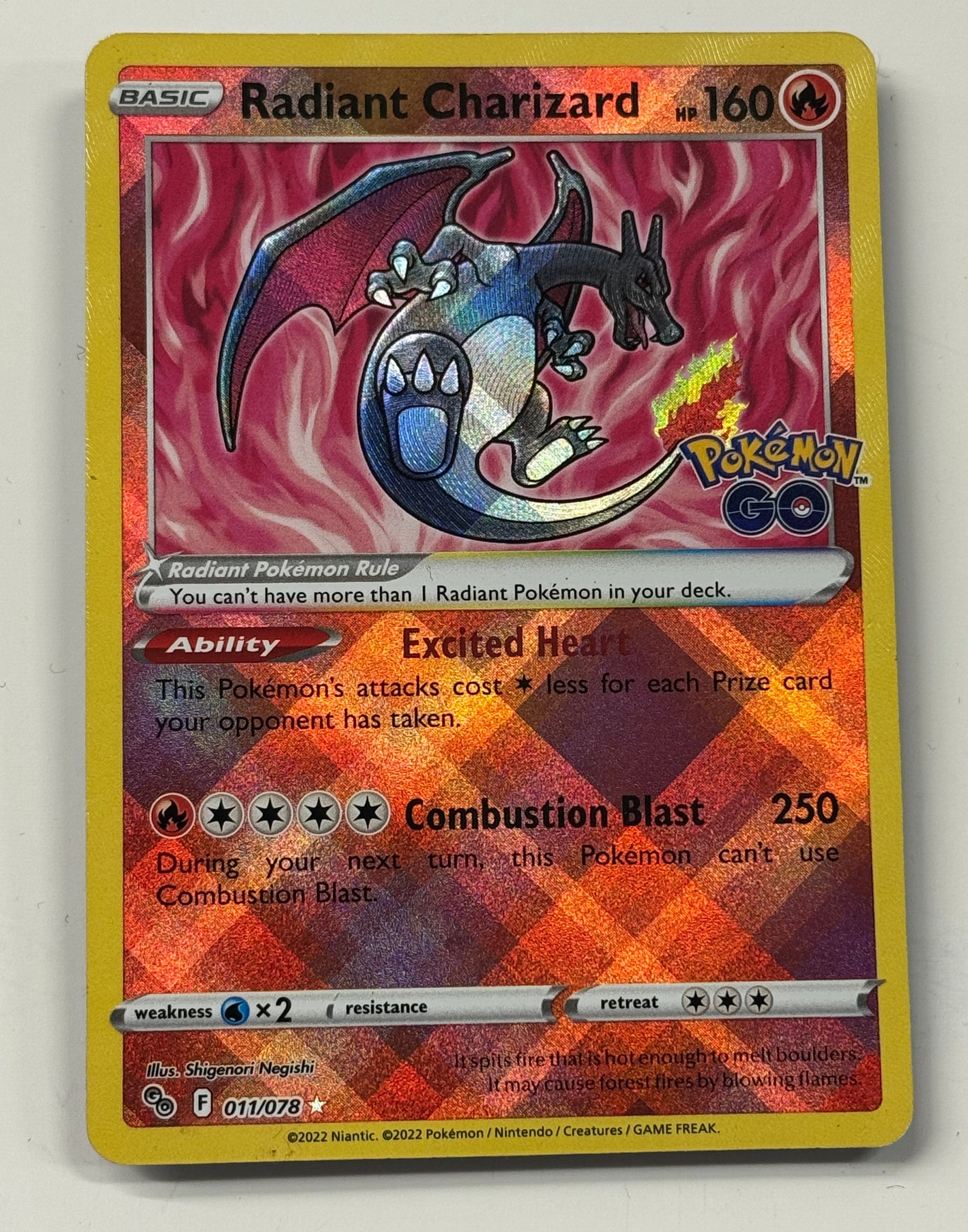 Pokémon TCG - Pokémon GO Radiant Charizard 011/078 NM