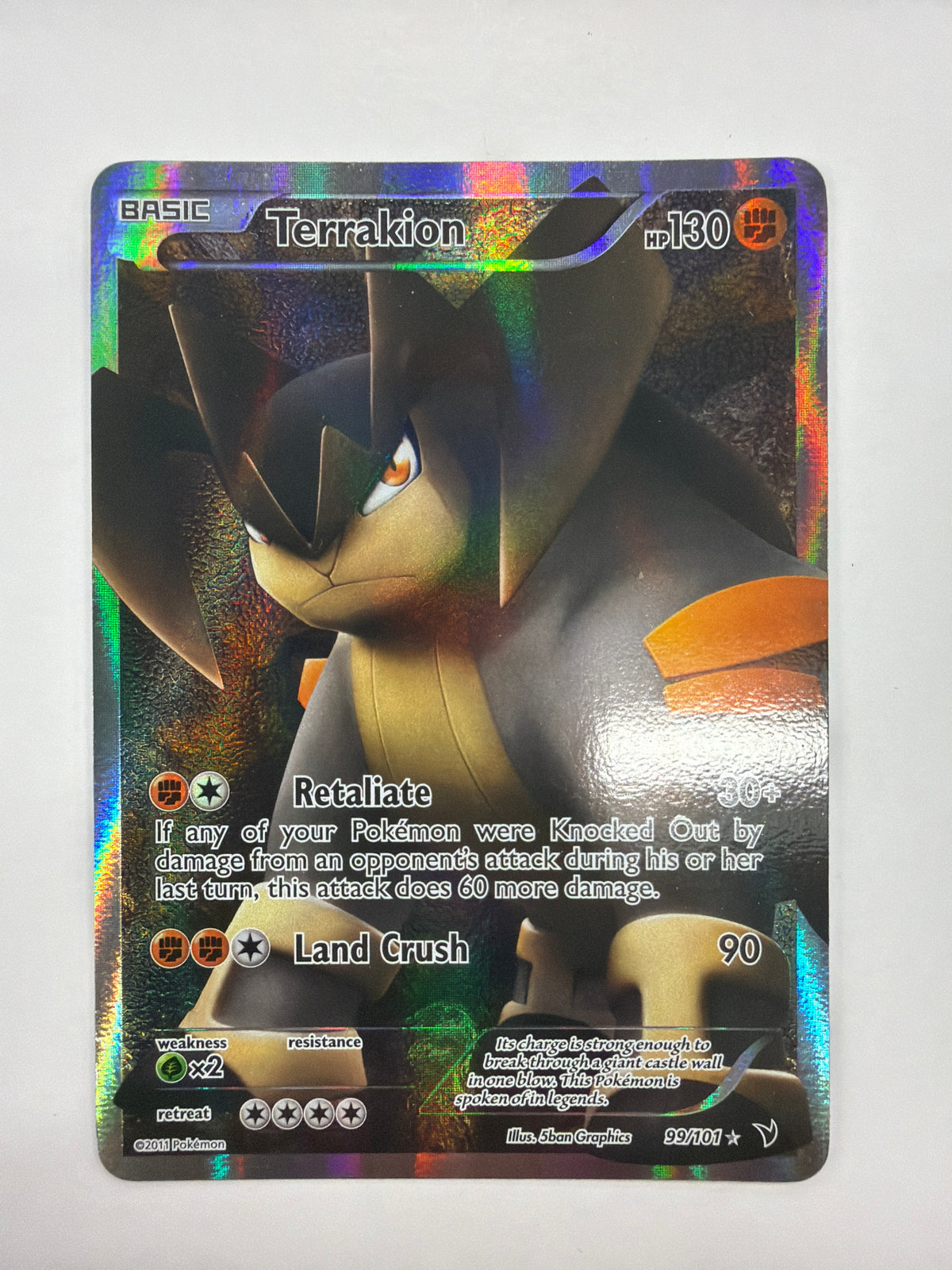Pokémon TCG - Noble Victories Terrakion 99/101 LP