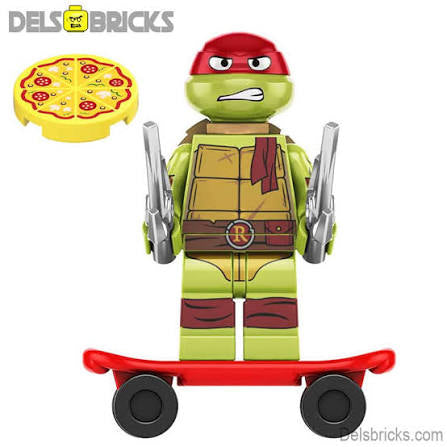 Teenage Mutant Ninja Turtles Raphael #1 Mini Block Figure