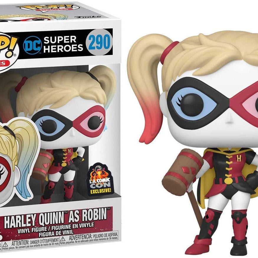 Funko Pop! Heroes DC Super Heroes Harley Quinn as Robin LA Comic Con Exclusive #290