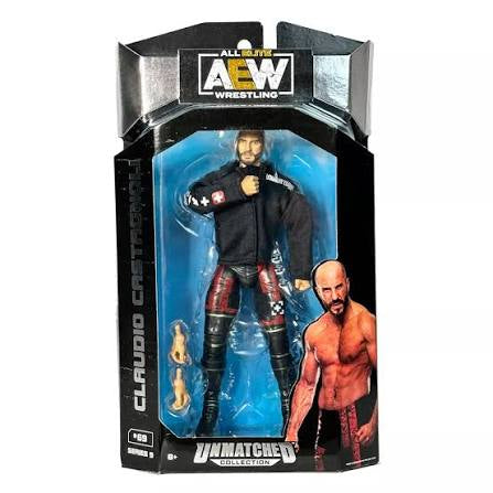 AEW Jazwares Unmatched Collection Series 9 Claudio Castagnoli Action Figure