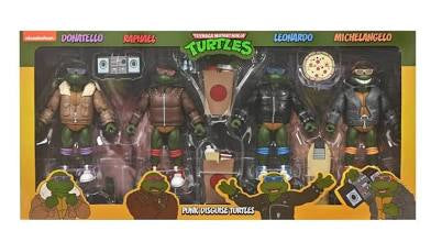 Neca Nickelodeon Teenage Mutant Ninja Turtles Punk Disguise Turtles 4 Pack Action Figures