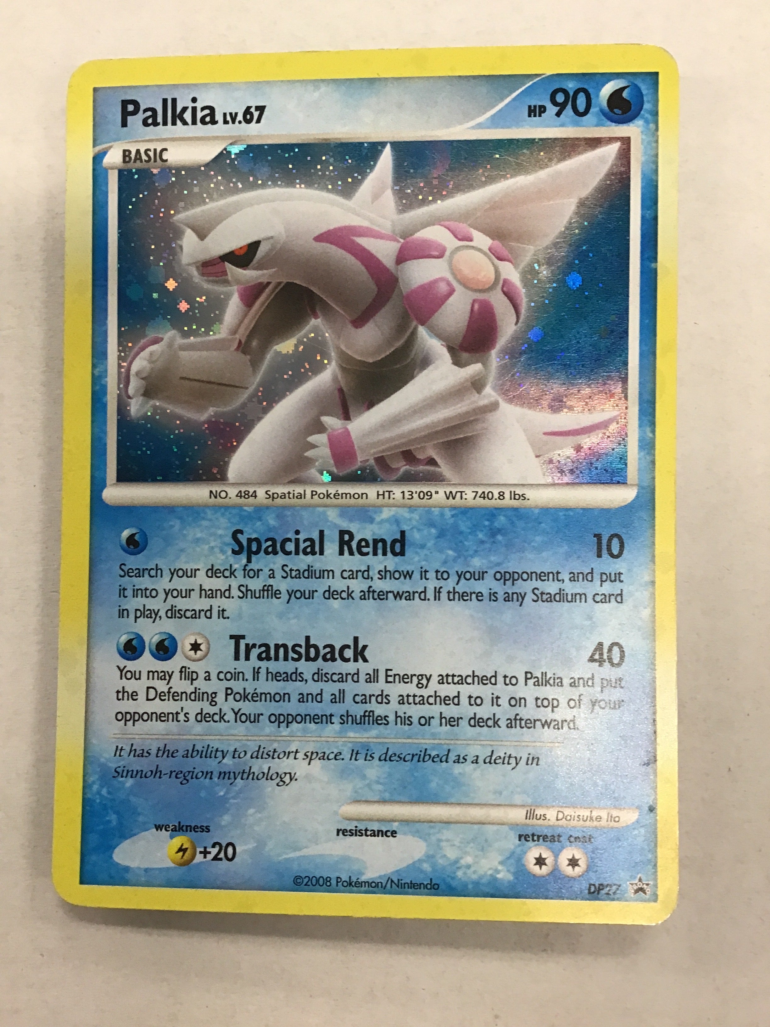 Pokémon TCG - Diamond and Pearl Palkia DP27 NM