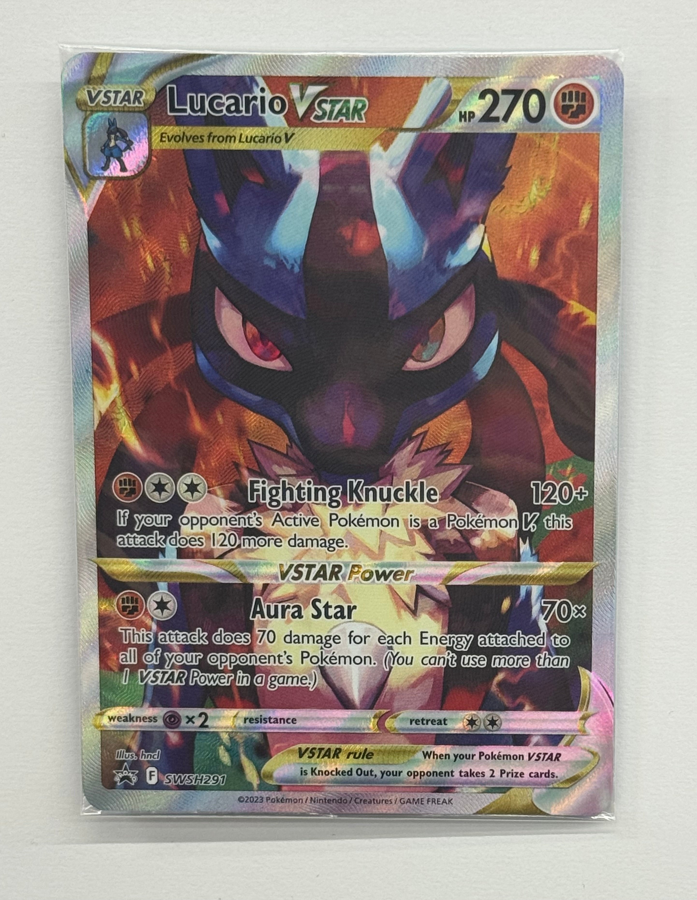 Pokémon TCG - Sword & Shield Promo Cards Lucario VSTAR SWSH291 (Sealed) NM