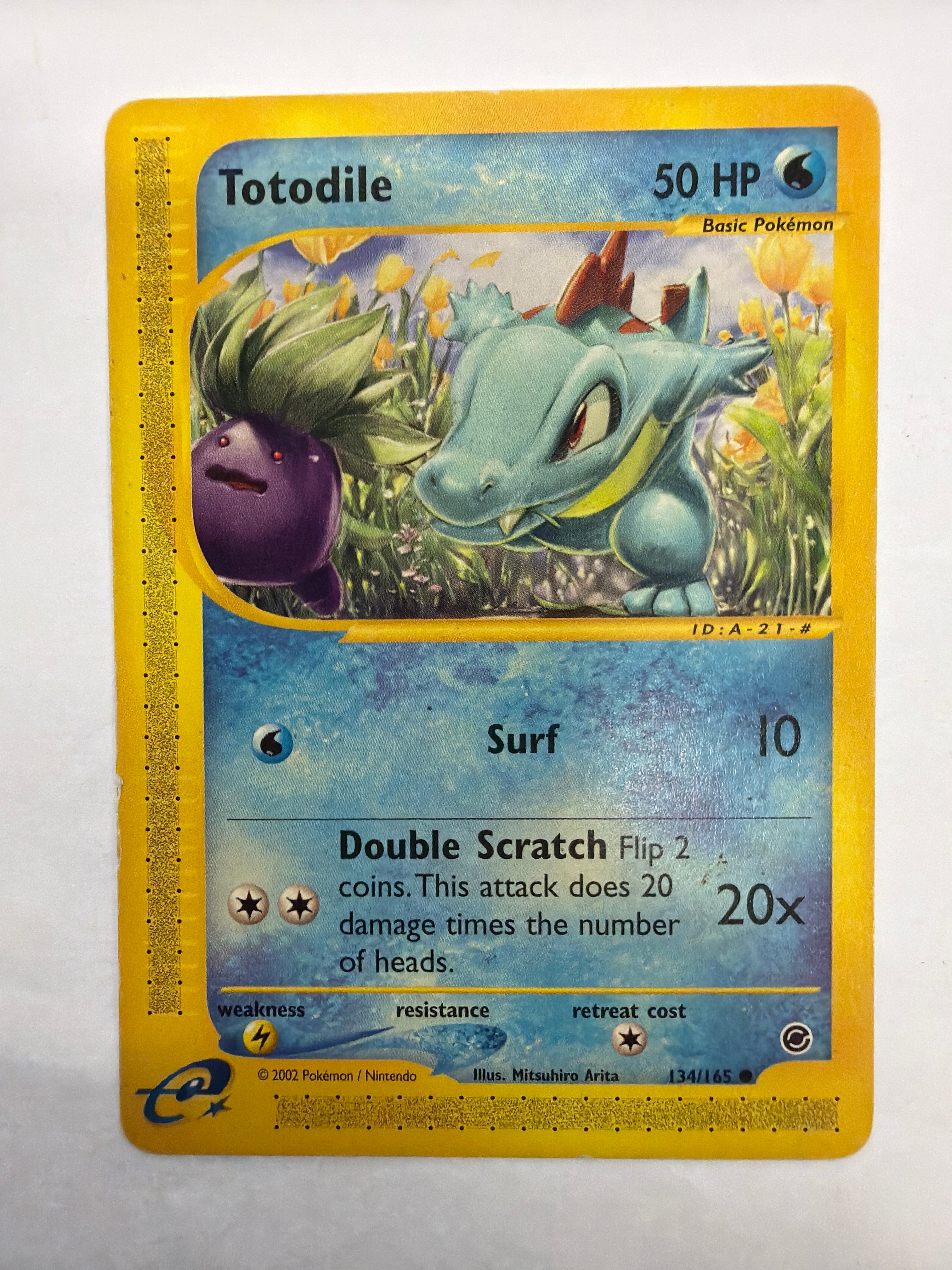 Pokémon TCG - Expedition Totodile 134/165 HP