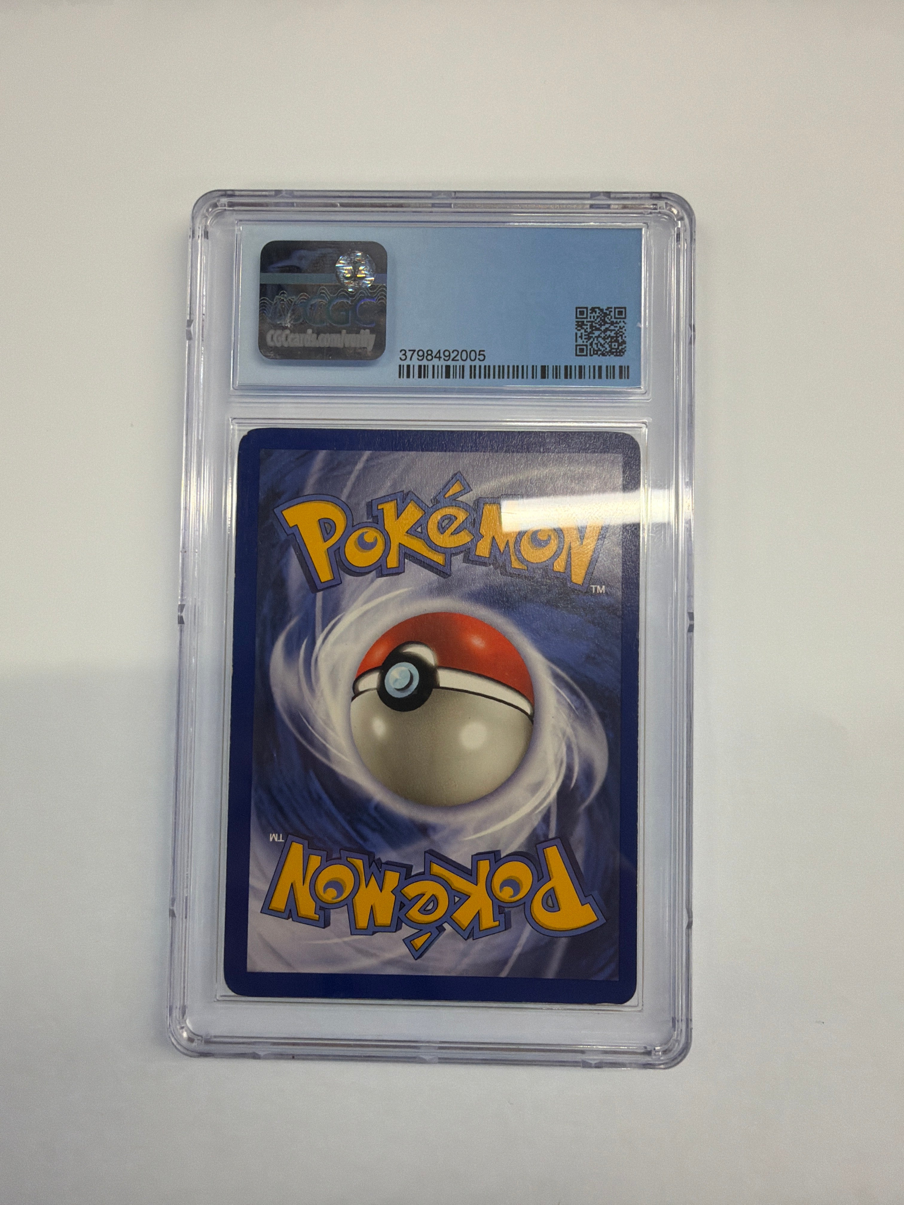 Pokemon TCG - CGC Ex/NM+ 6.5 Base Set Unlimited Vaporeon 13/102 Holo