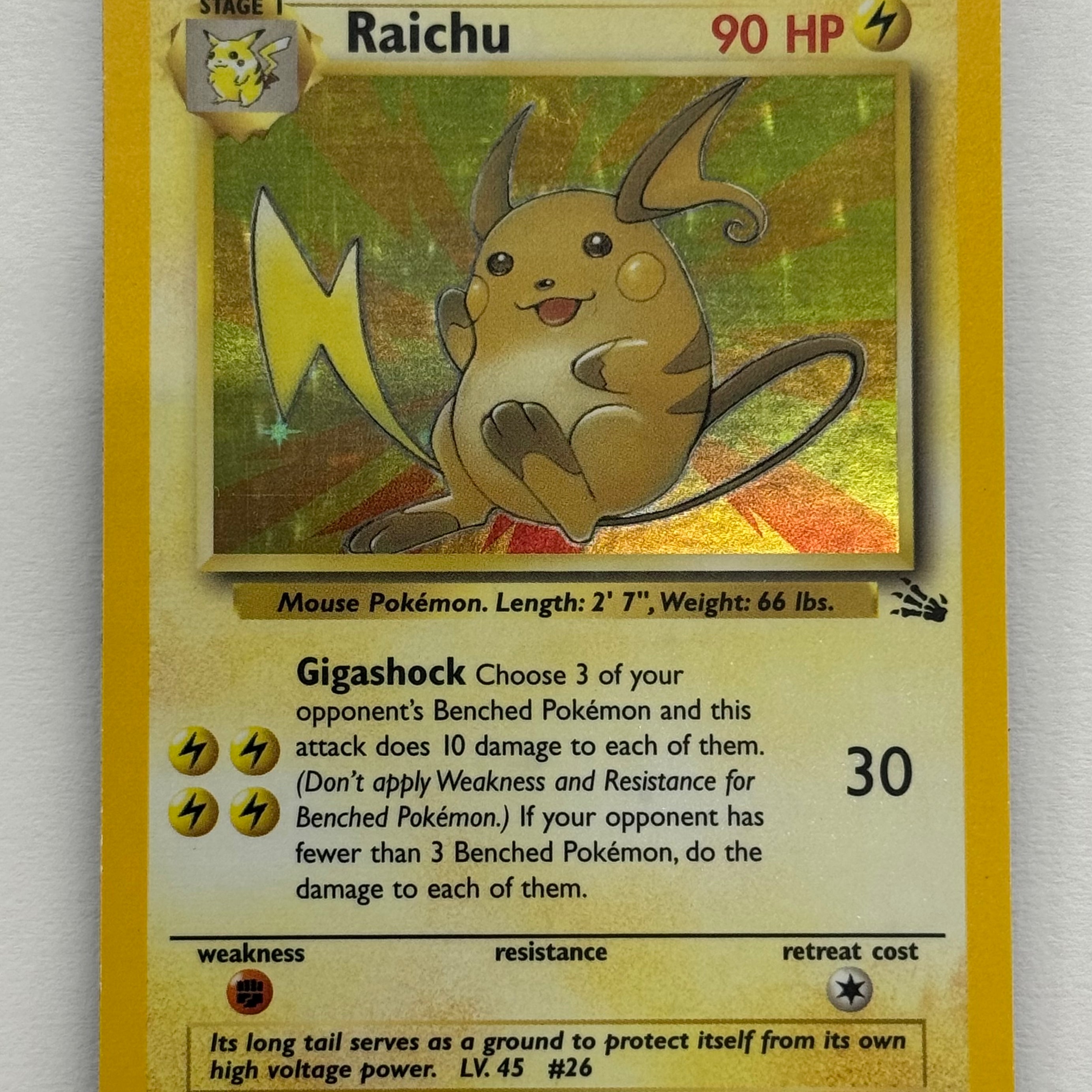 Pokémon TCG - Fossil Unlimited Raichu 14/62 LP