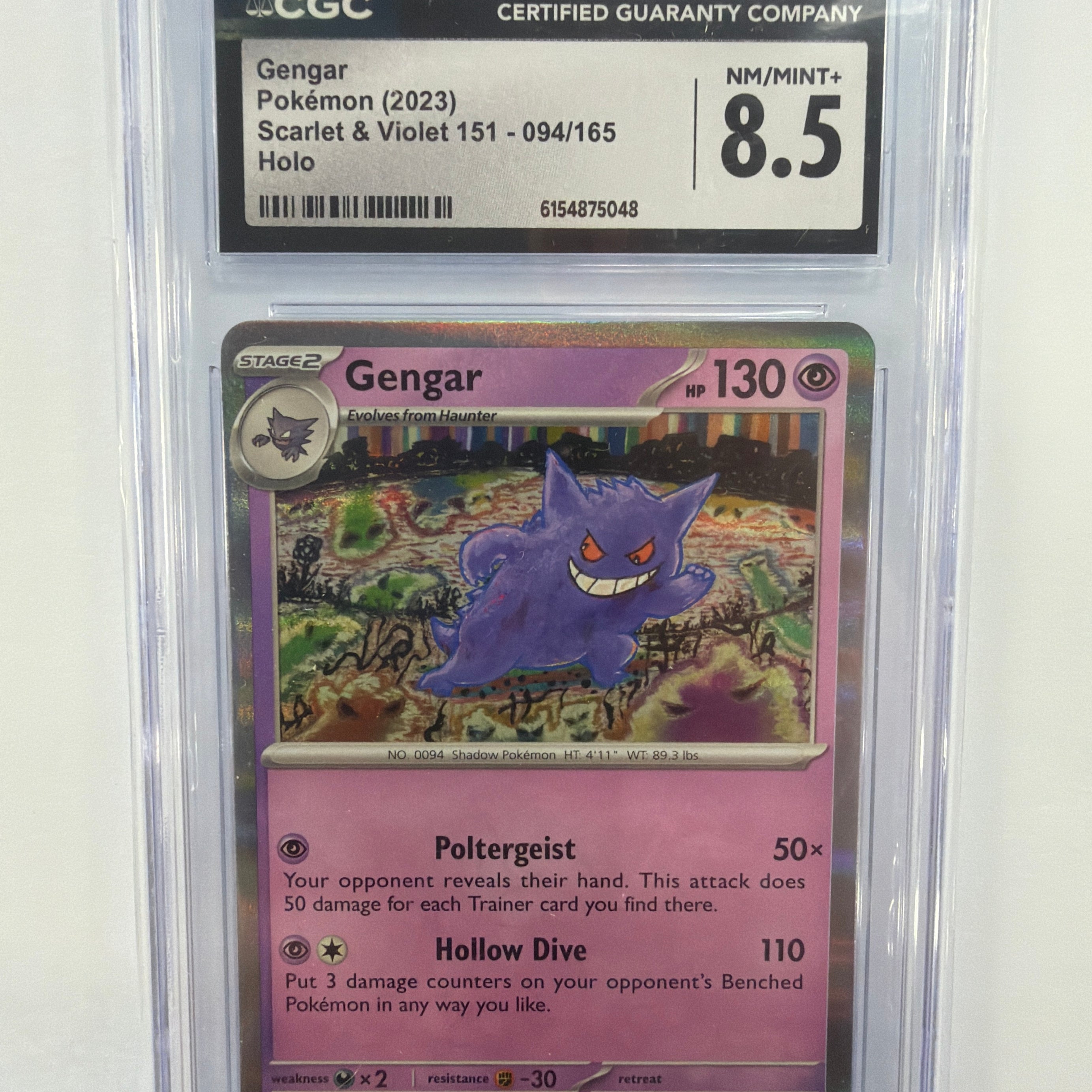 Pokémon TCG - CGC NM/Mint+ 8.5 151 Gengar 094/165 Holo
