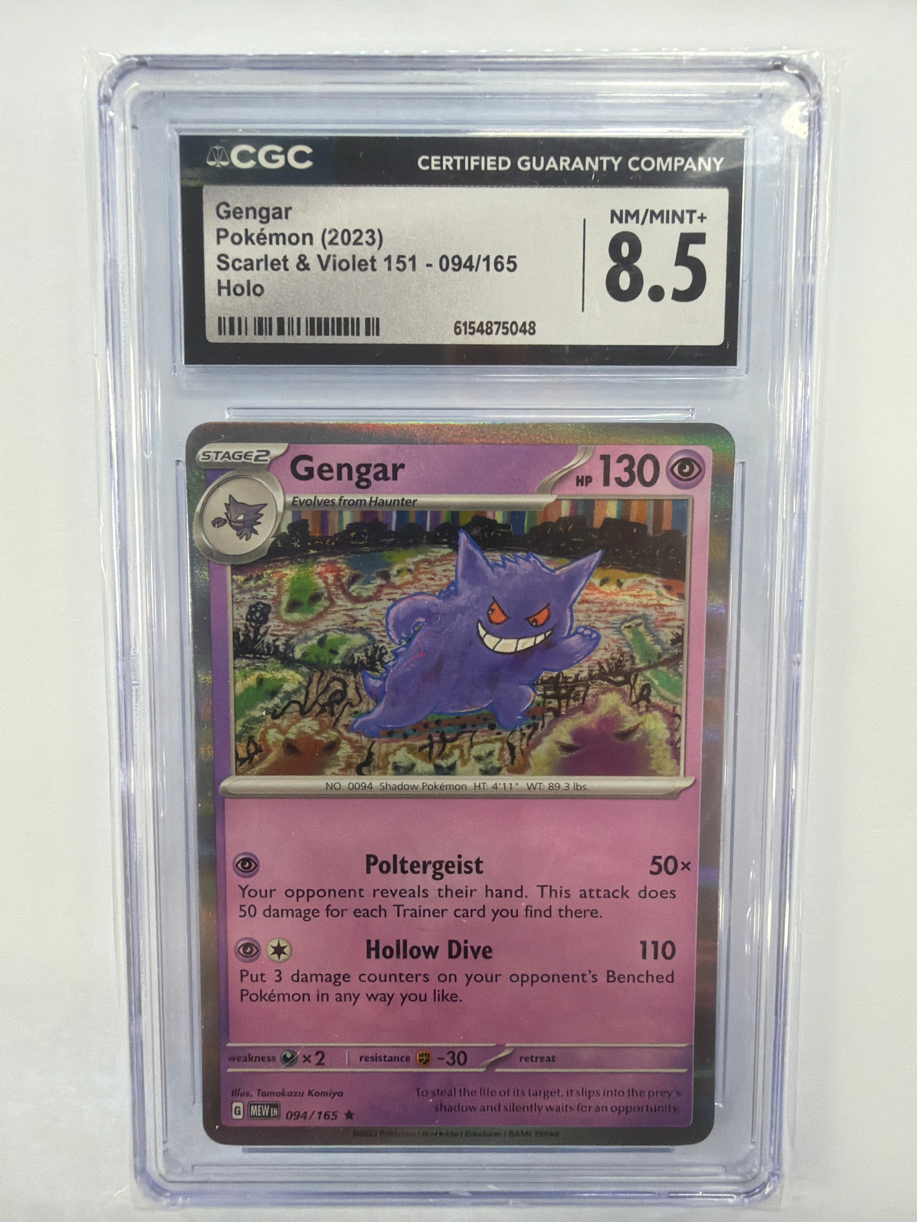 Pokémon TCG - CGC NM/Mint+ 8.5 151 Gengar 094/165 Holo