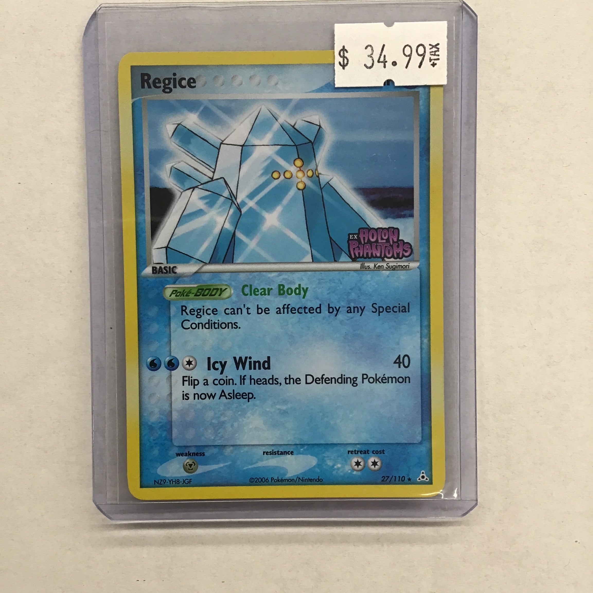 Pokémon TCG - EX Holon Phantoms Regice 27/110 NM